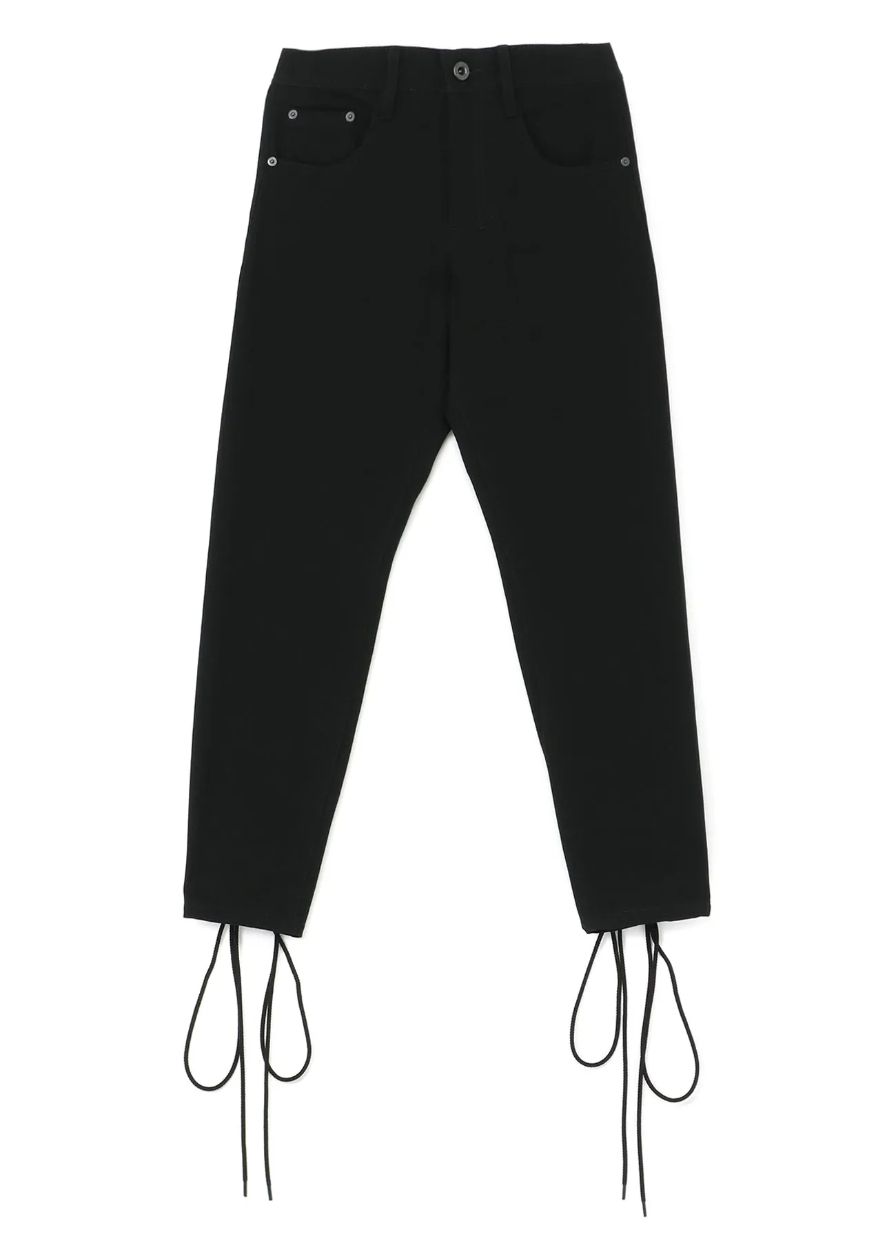 Black Denim Back Lace Up Pants sold by Yohji Yamamoto product image thumbnail 2