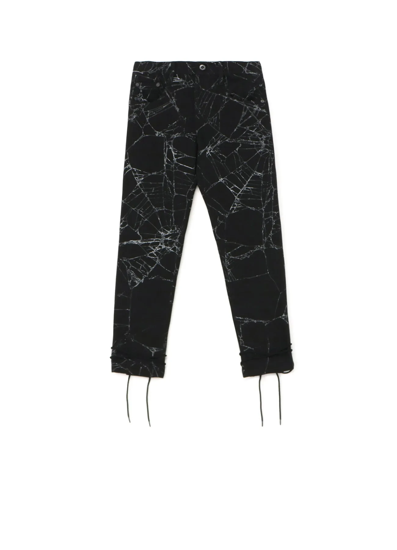 Spider Drill Back Lace Up Pants sold by Yohji Yamamoto
