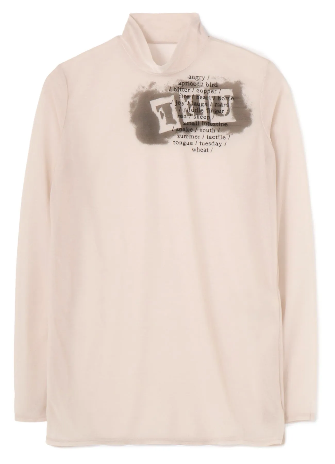 FEU Embroidery & Print High Neck T sold by Yohji Yamamoto product image thumbnail 2