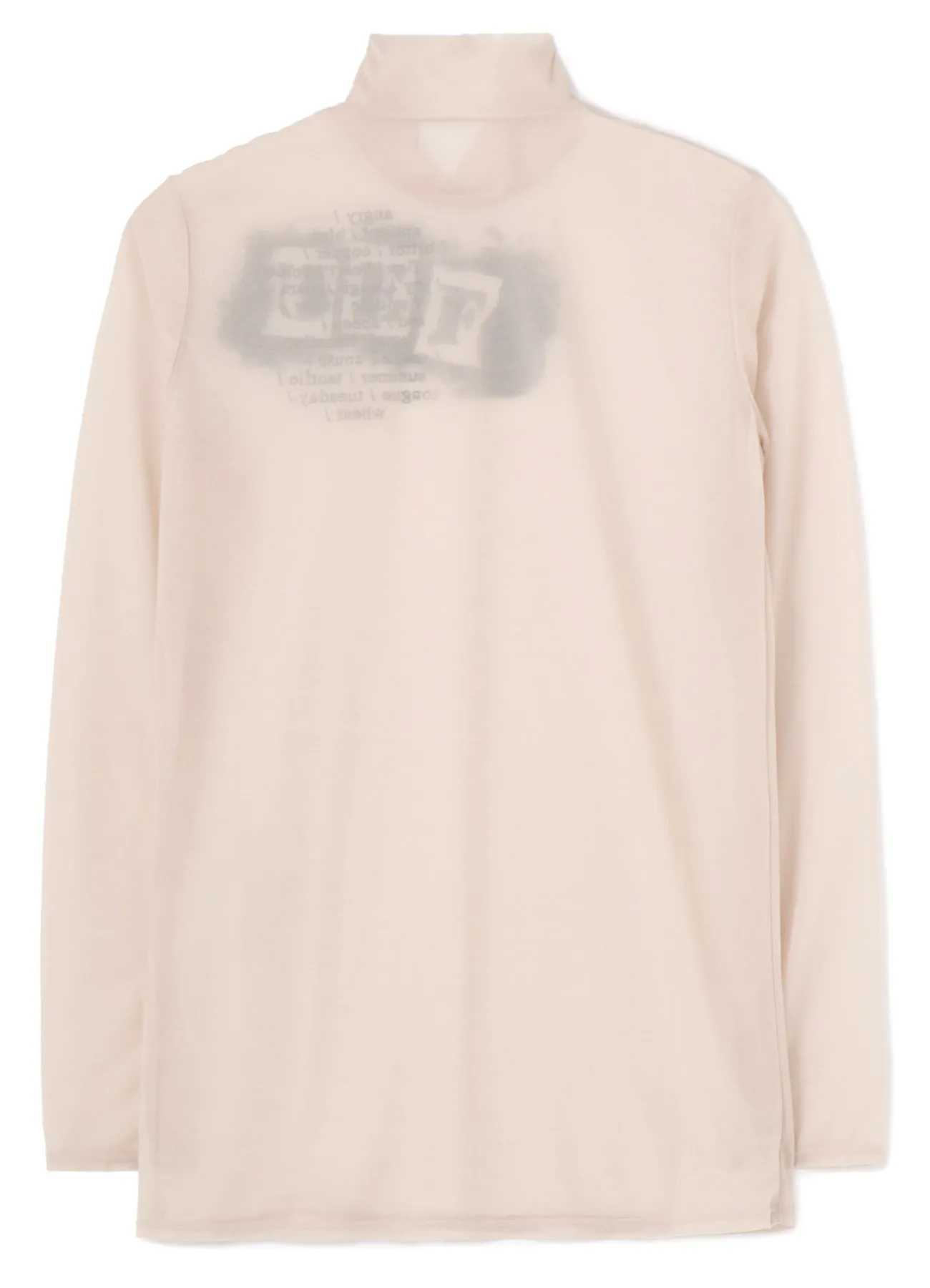 FEU Embroidery & Print High Neck T sold by Yohji Yamamoto product image thumbnail 3