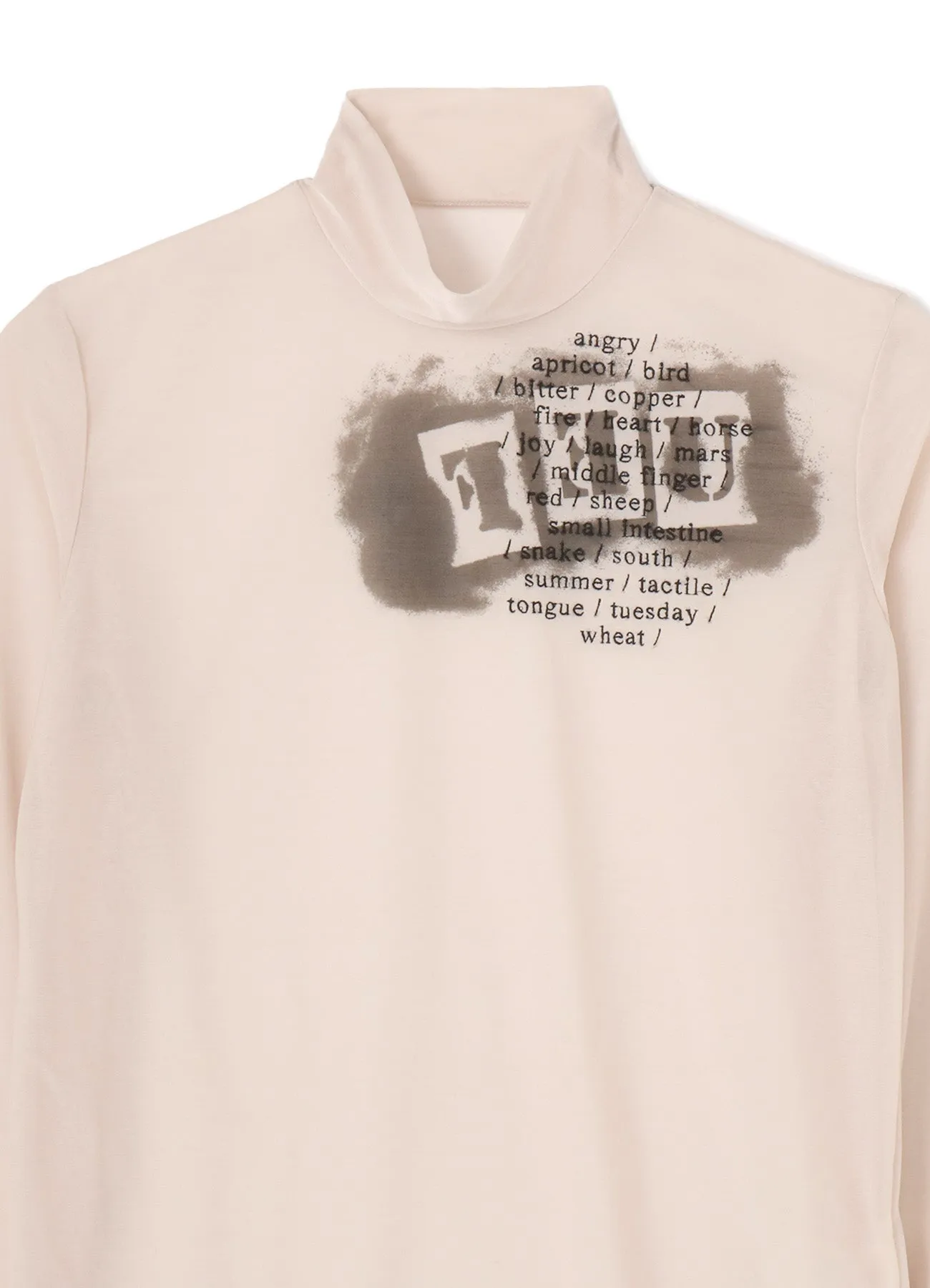 FEU Embroidery & Print High Neck T sold by Yohji Yamamoto product image thumbnail 4