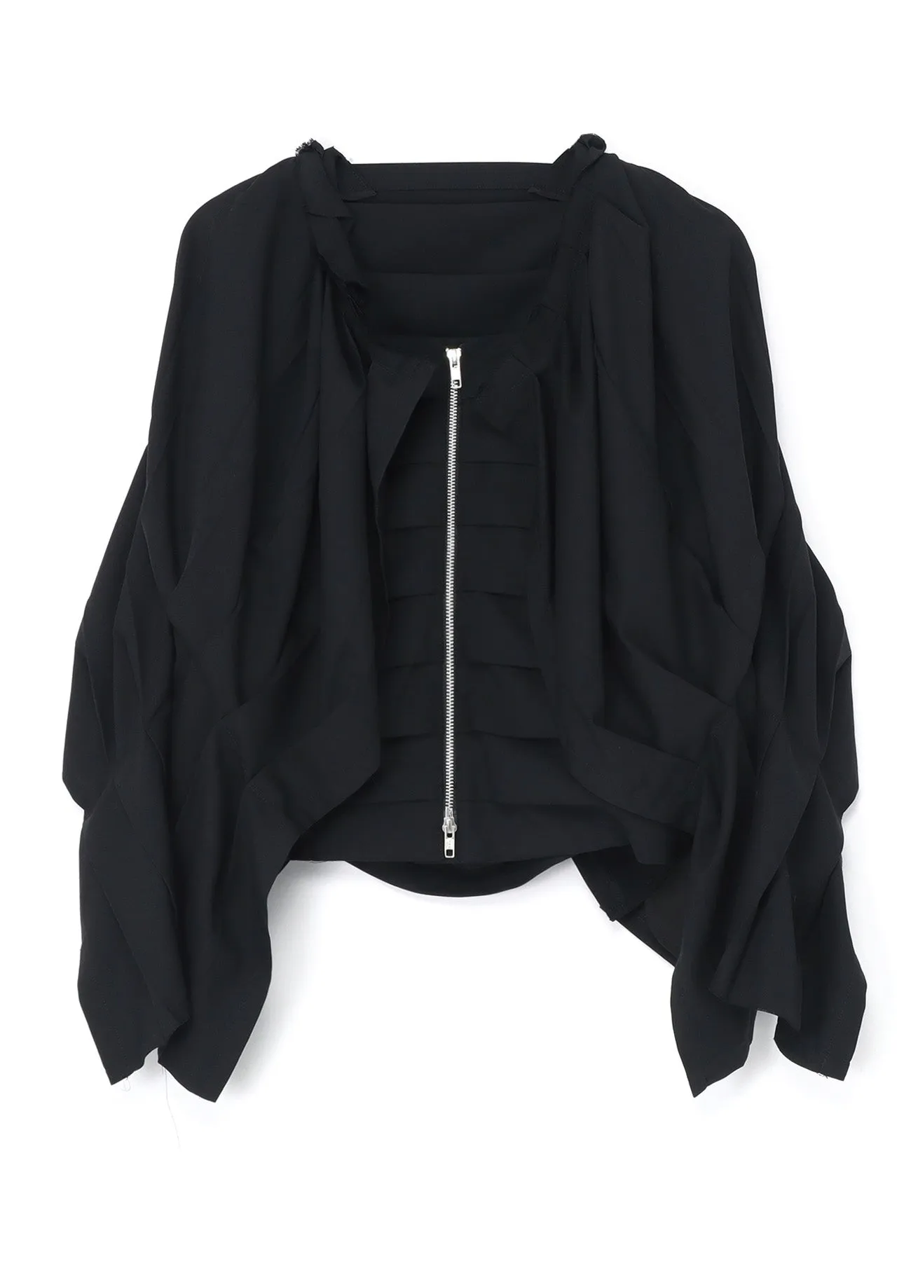 WOOL/POLYESTER SERGE PLEATED JACKET sold by Yohji Yamamoto product image thumbnail 2