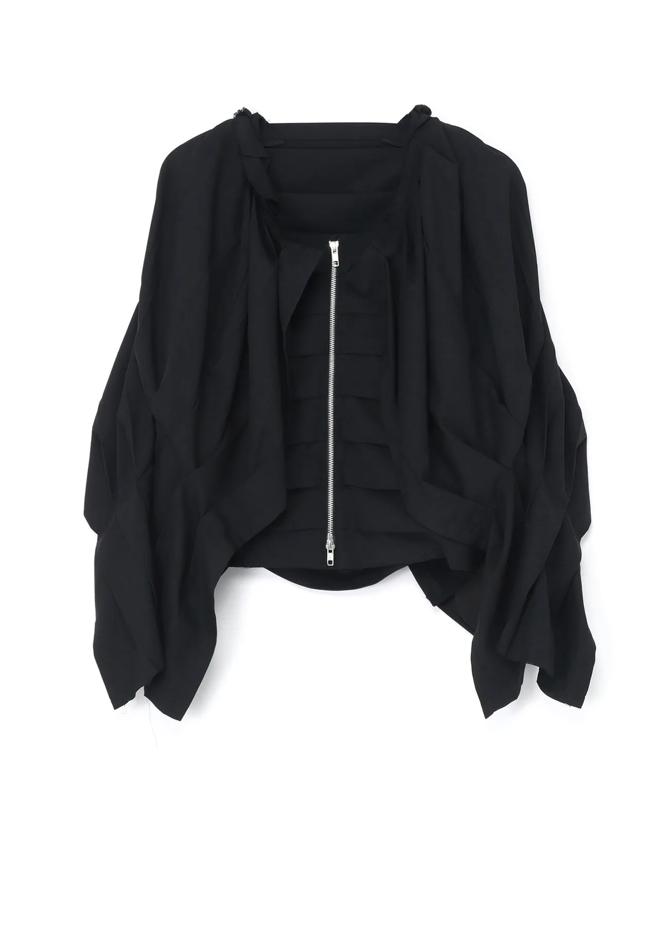 WOOL/POLYESTER SERGE PLEATED JACKET sold by Yohji Yamamoto