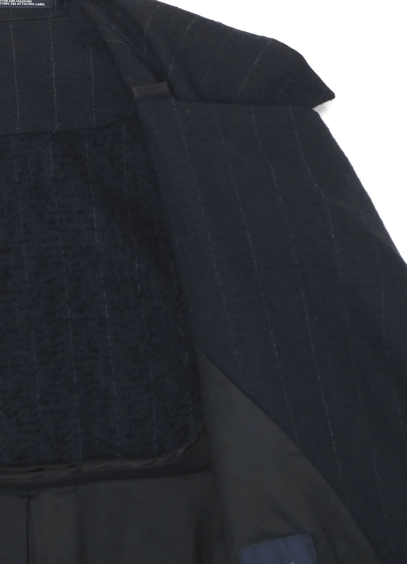 STRIPED CAPE-STYLE COAT sold by Yohji Yamamoto product image thumbnail 4