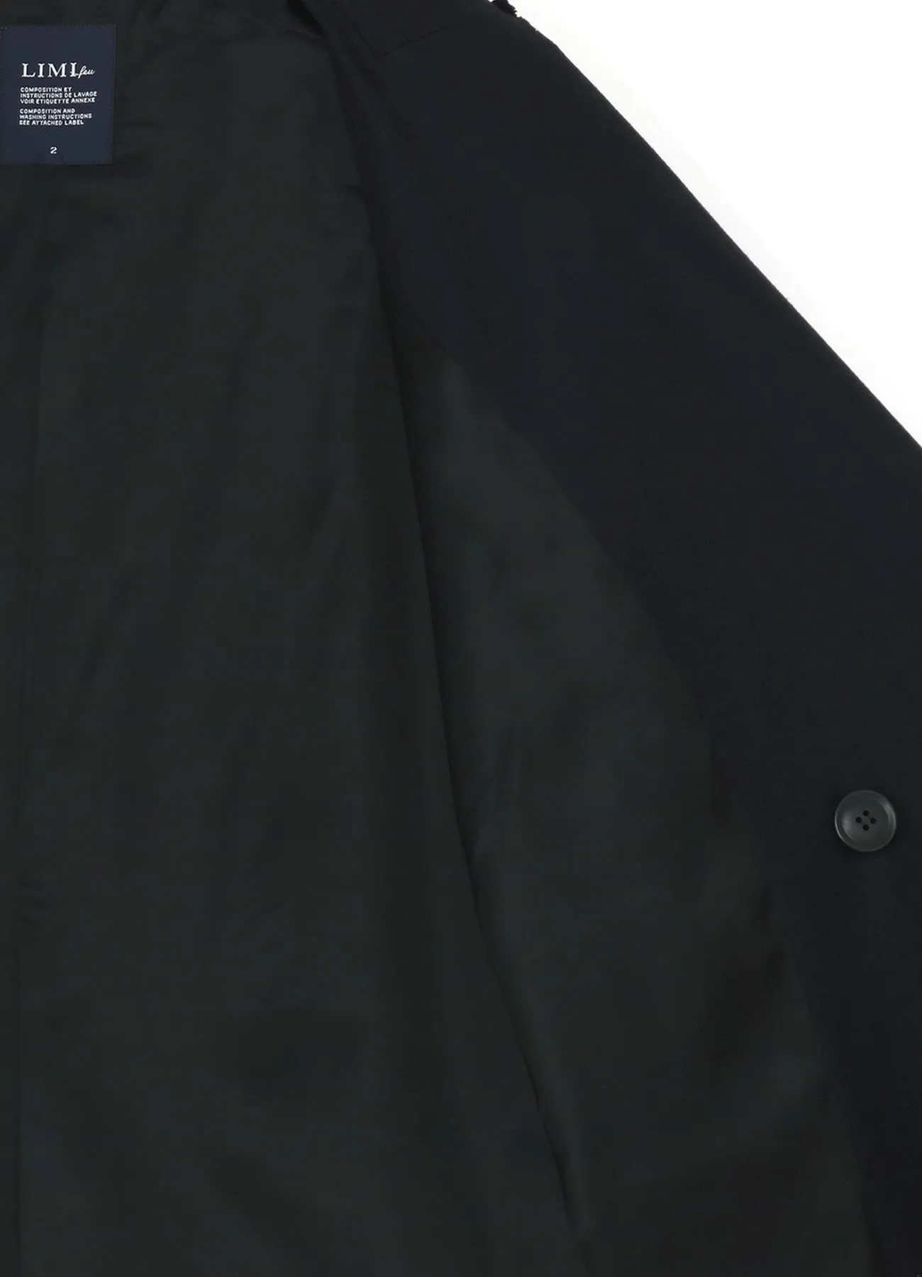 LIGHT FLANNEL COAT WITH HARNESS DETAILS sold by Yohji Yamamoto product image thumbnail 4