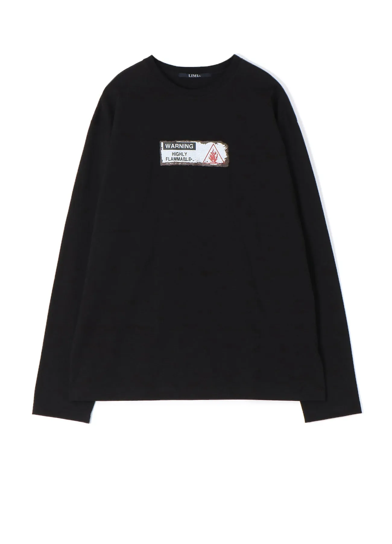 Be Careful Not To Blowup Print Oversize Long T sold by Yohji Yamamoto