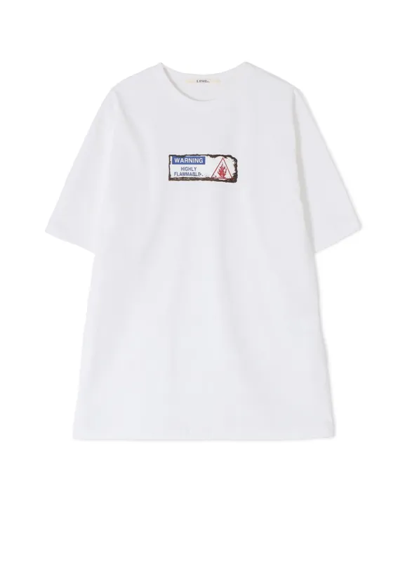 Be Careful Not To Blowup Print Oversize T sold by Yohji Yamamoto