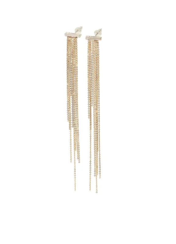 SILVER 925 Earring With Chain sold by Yohji Yamamoto