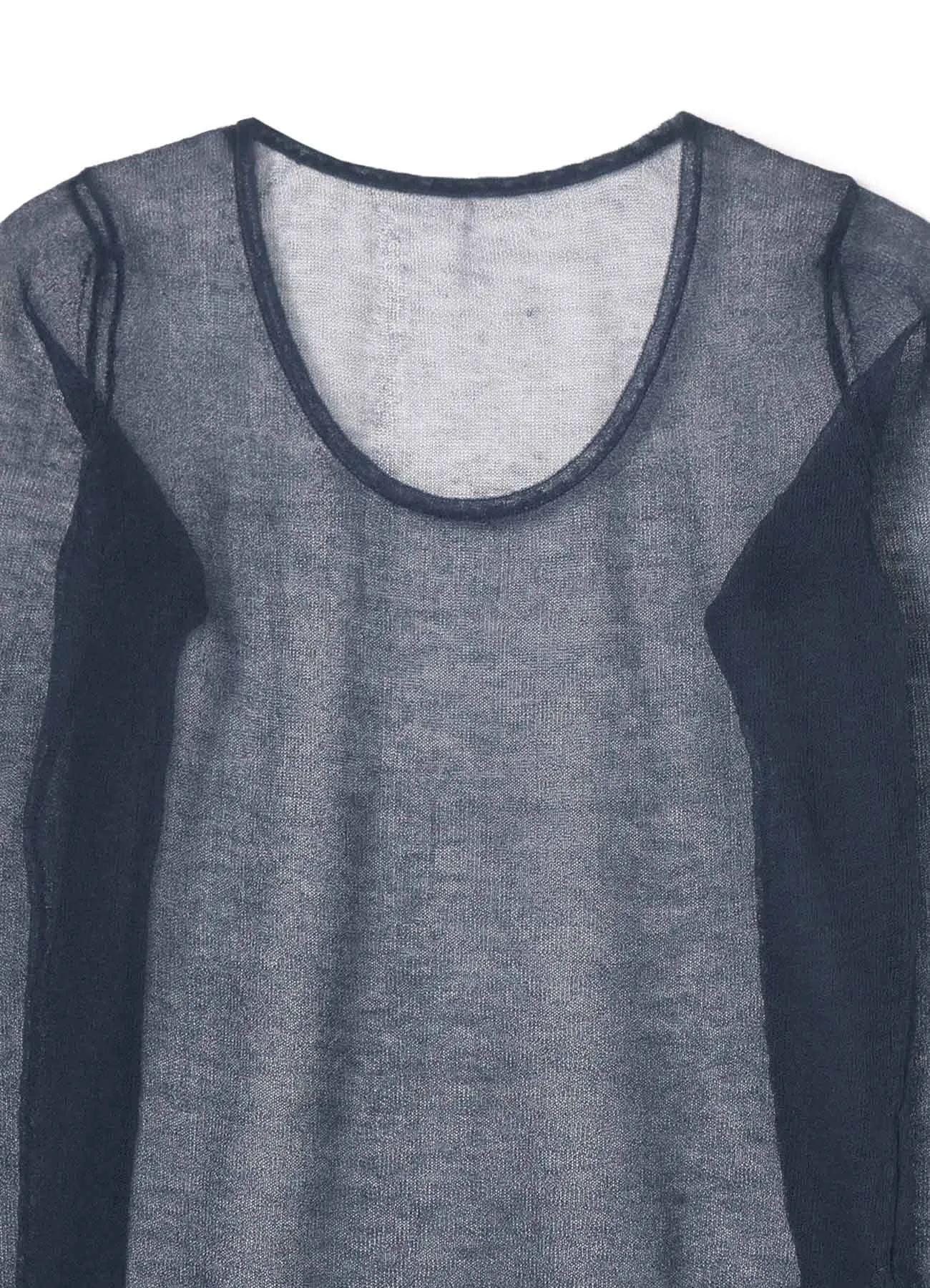 Pe/Ra Plain Stitch A U-Neck Long Sleeve sold by Yohji Yamamoto product image thumbnail 4