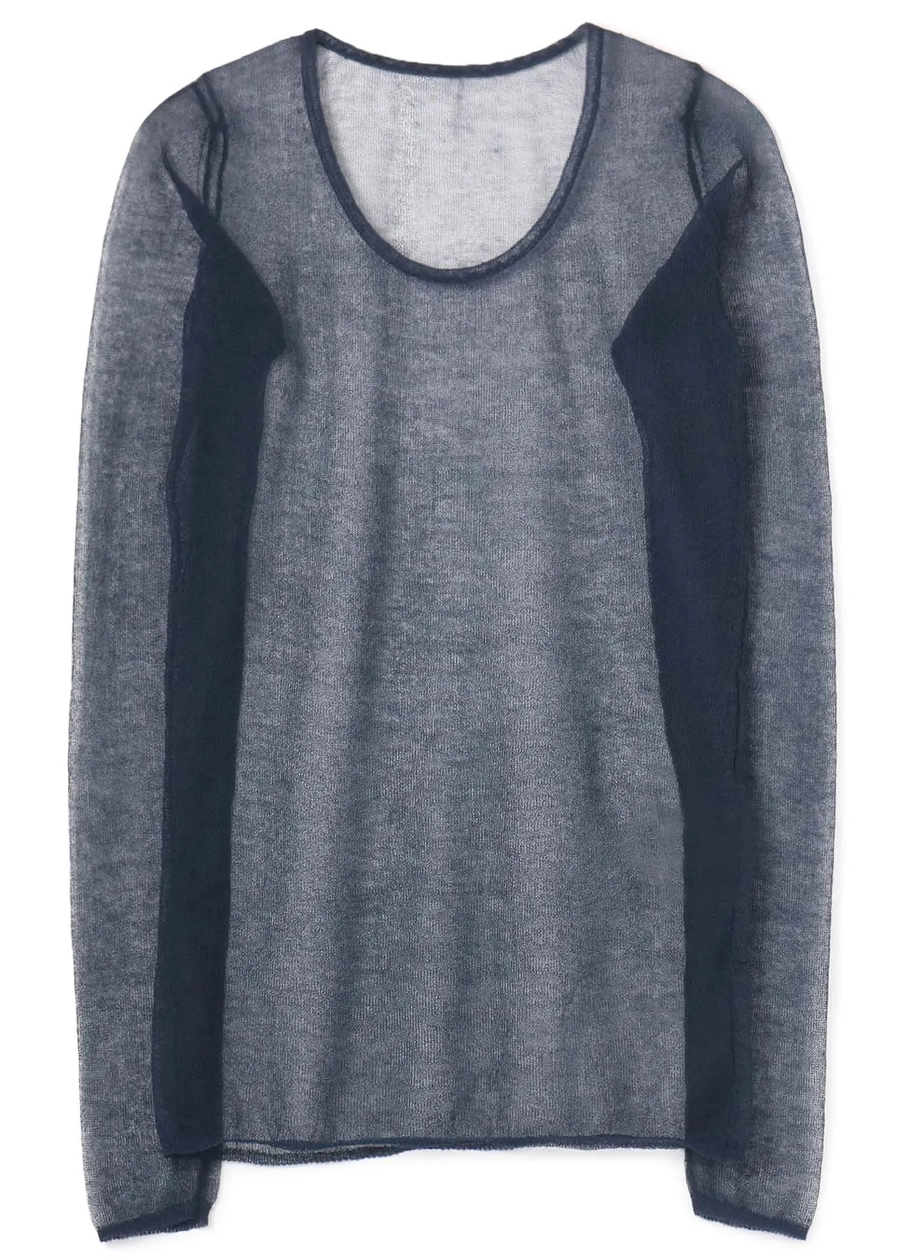 Pe/Ra Plain Stitch A U-Neck Long Sleeve sold by Yohji Yamamoto product image thumbnail 2