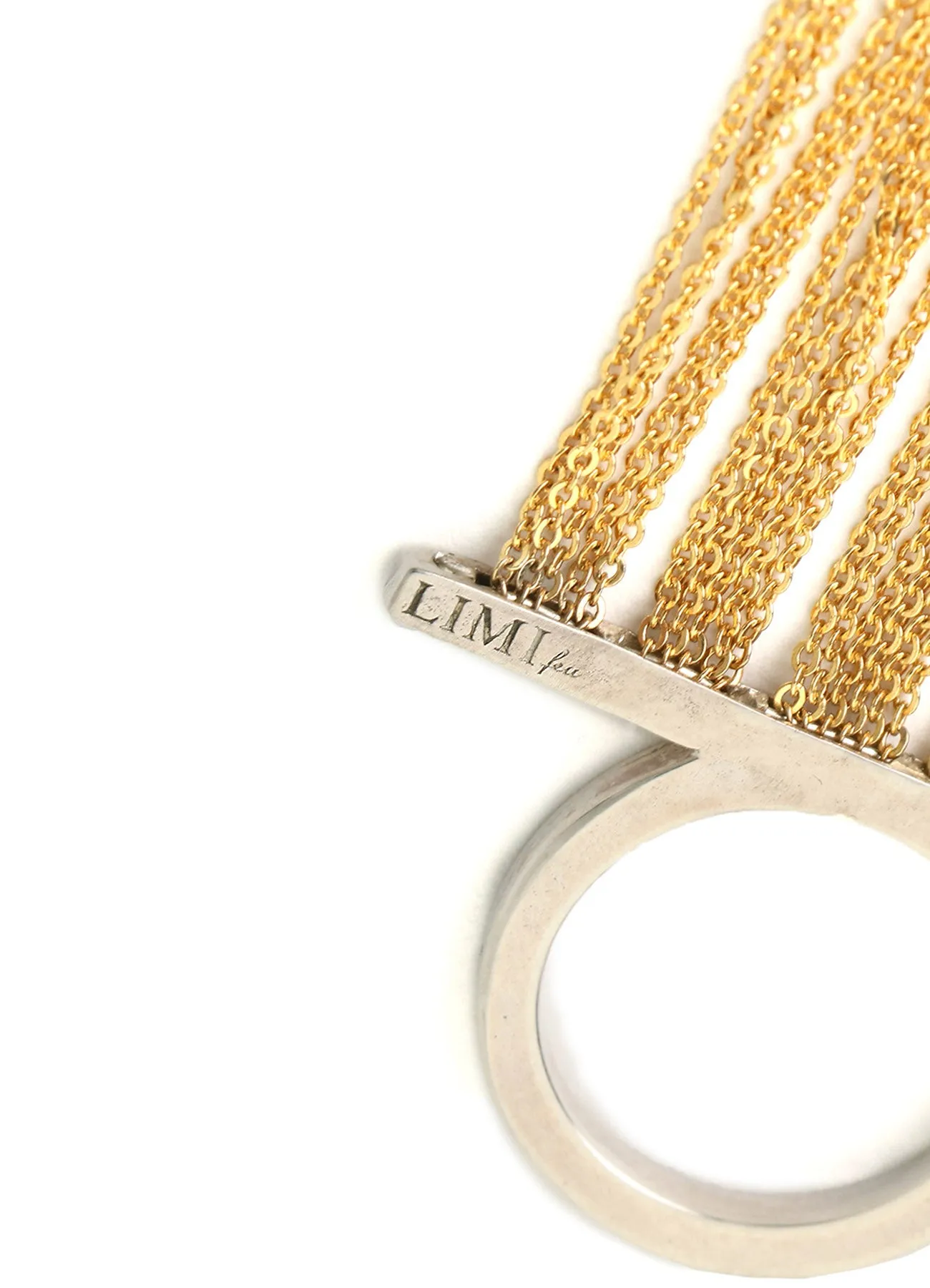 Silver 925 Ring With Chain sold by Yohji Yamamoto product image thumbnail 4