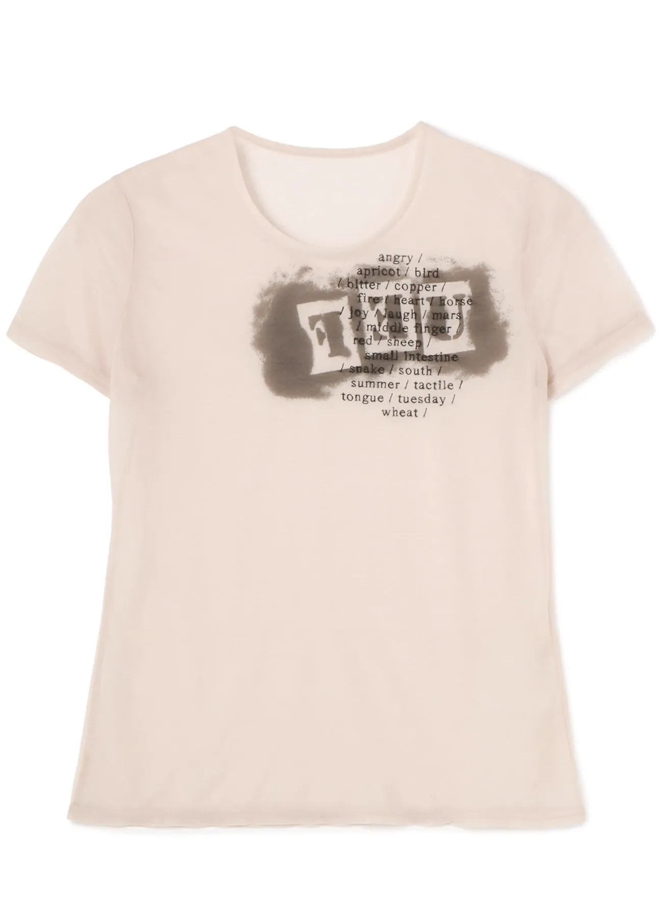 FEU Embroidery & Print Tight Short Sleeve T sold by Yohji Yamamoto product image thumbnail 2