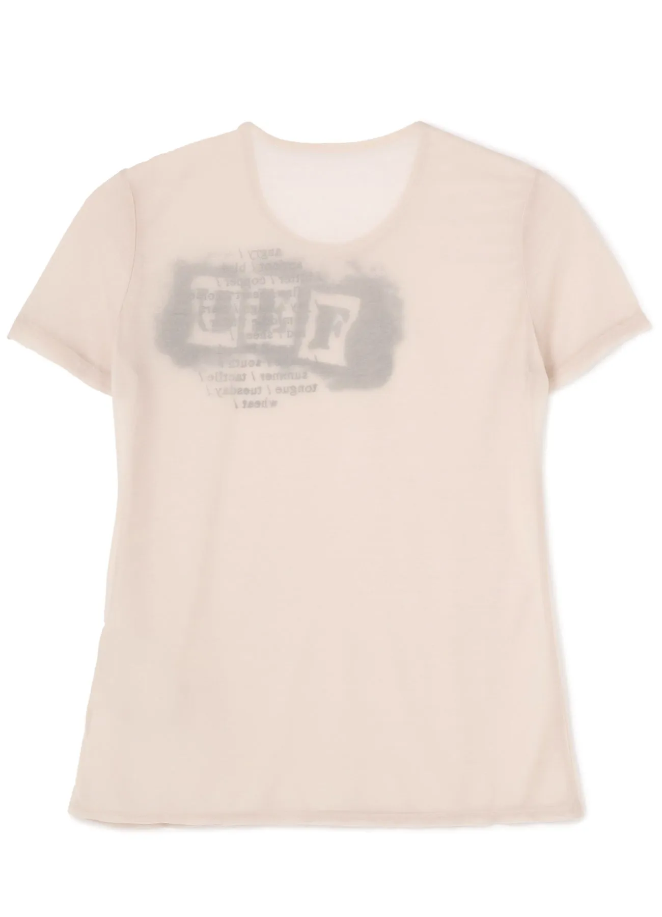 FEU Embroidery & Print Tight Short Sleeve T sold by Yohji Yamamoto product image thumbnail 3