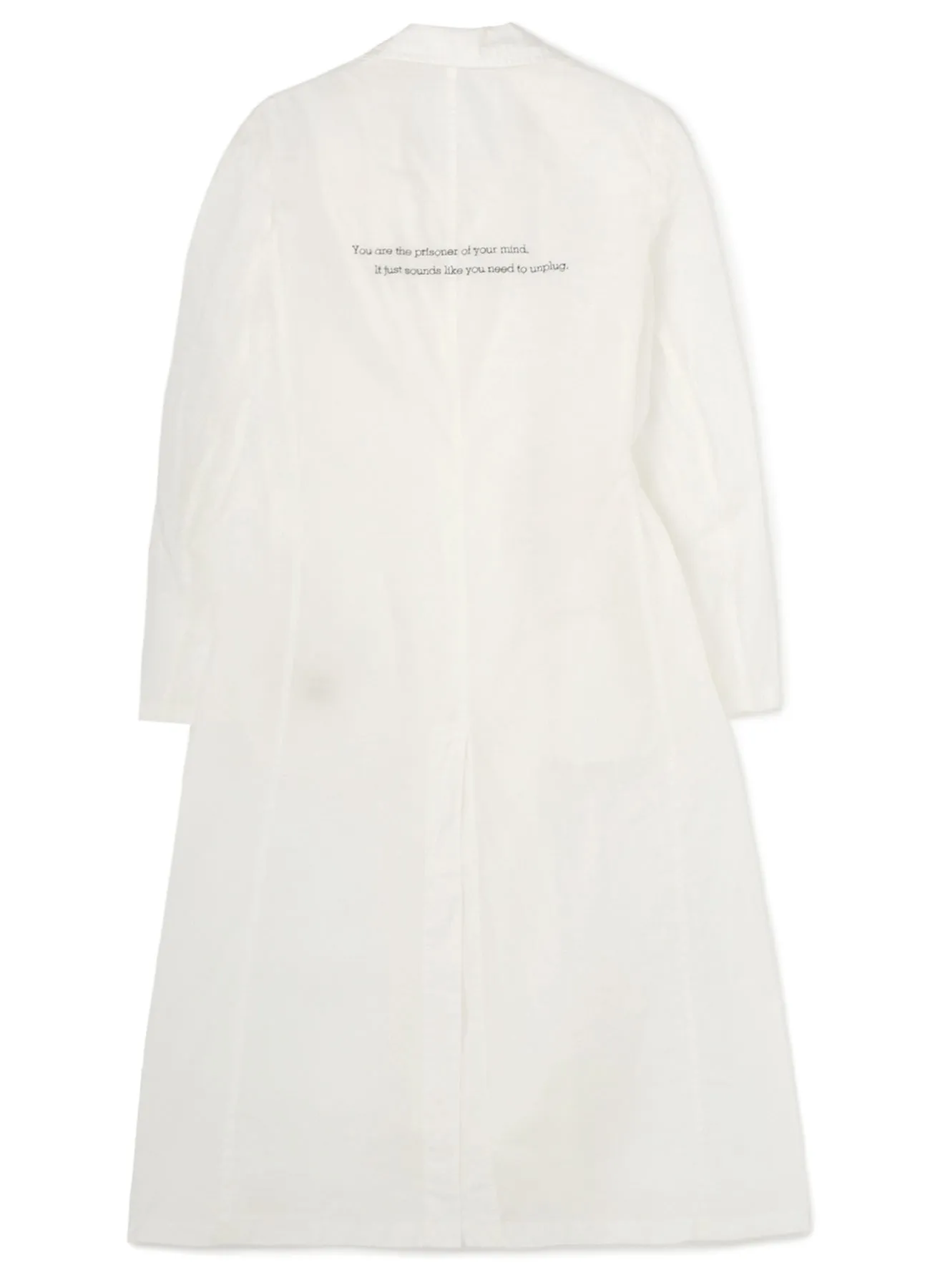 Light Taffeta Left Fly Front Coat sold by Yohji Yamamoto product image thumbnail 3