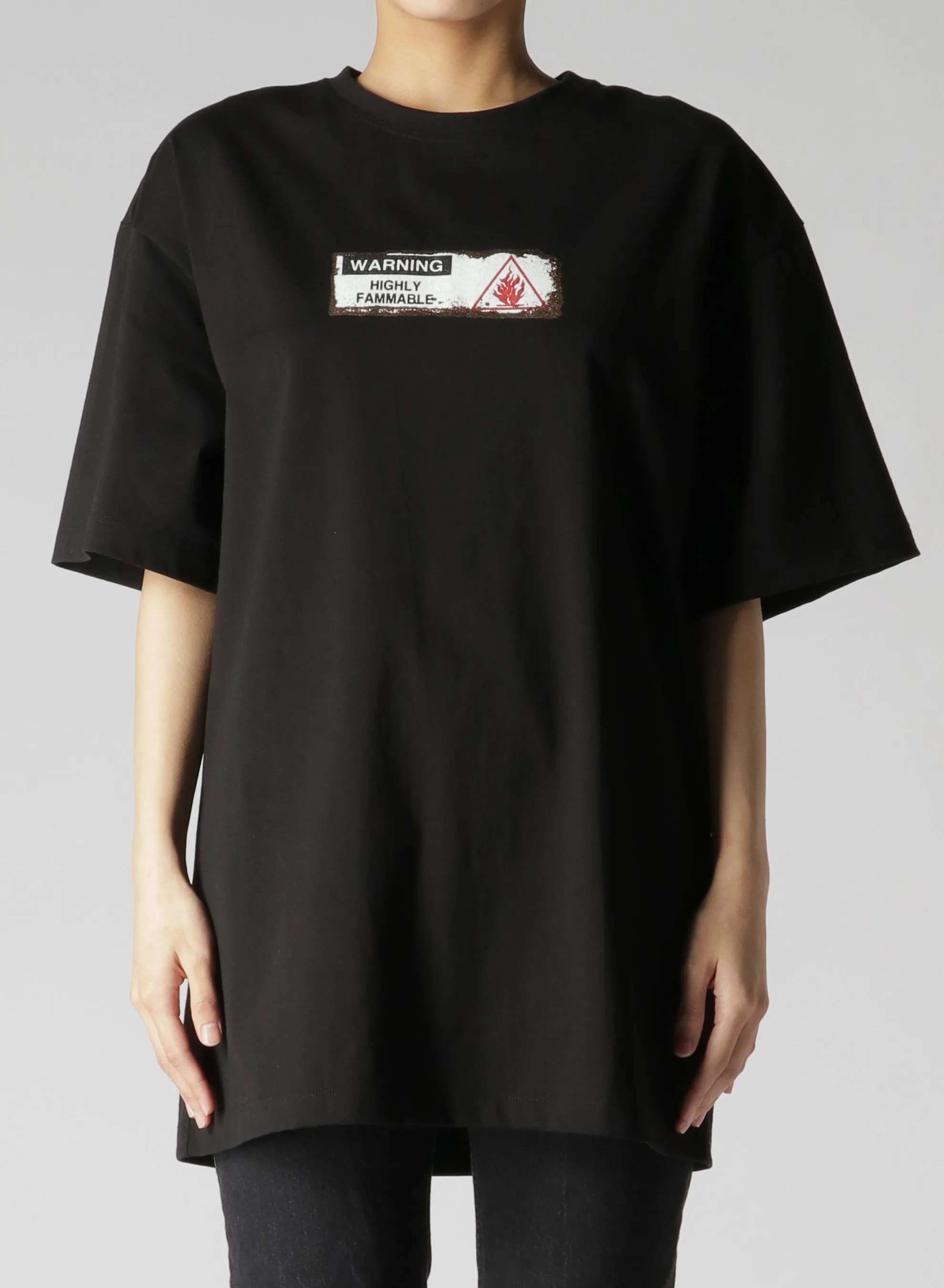 Be Careful Not To Blowup Print Oversize T sold by Yohji Yamamoto product image thumbnail 5