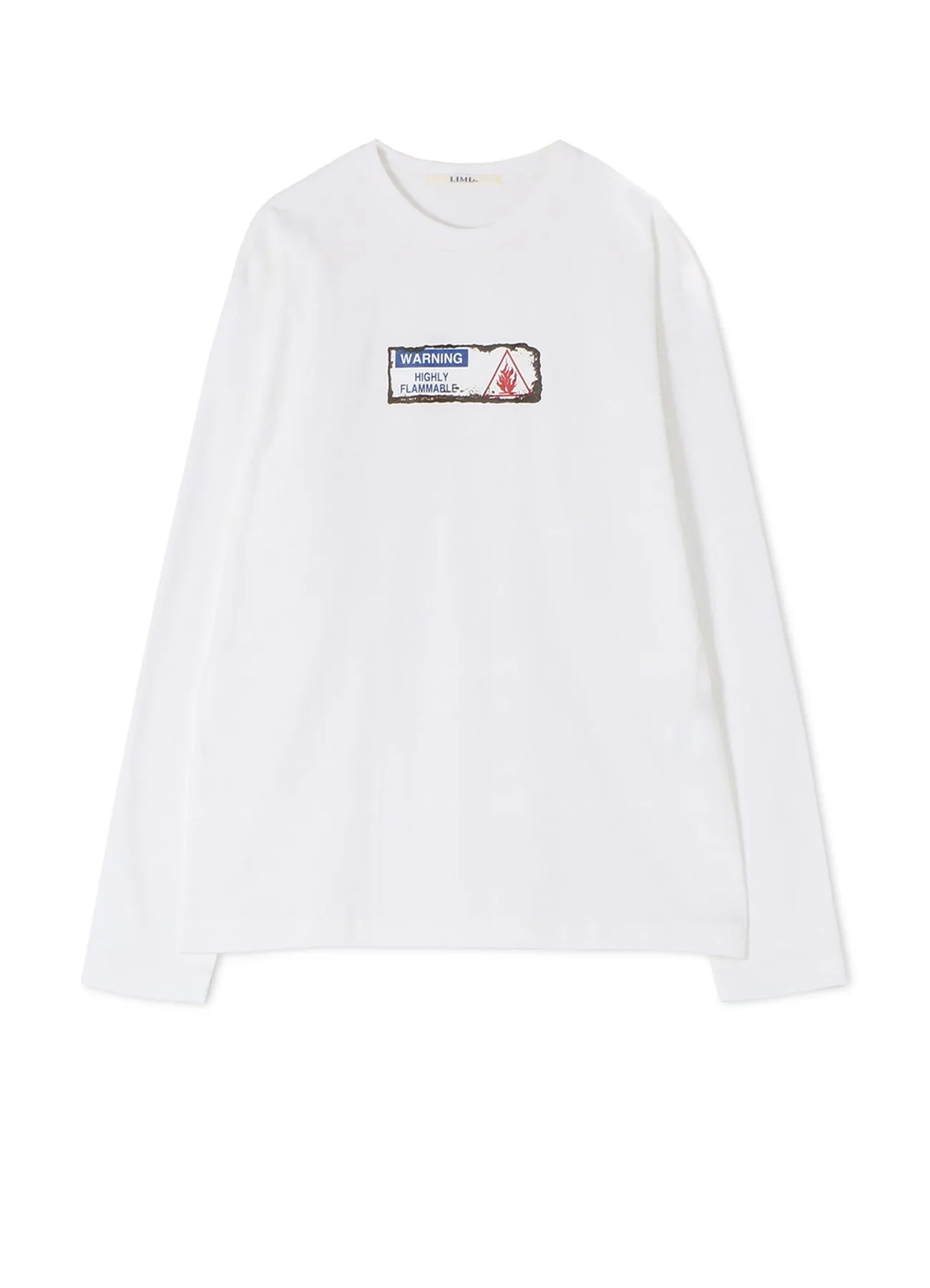 Be Careful Not To Blowup Print Oversize Long T sold by Yohji Yamamoto