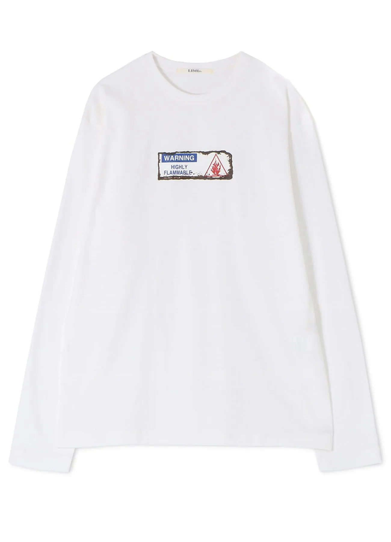 Be Careful Not To Blowup Print Oversize Long T sold by Yohji Yamamoto product image thumbnail 2