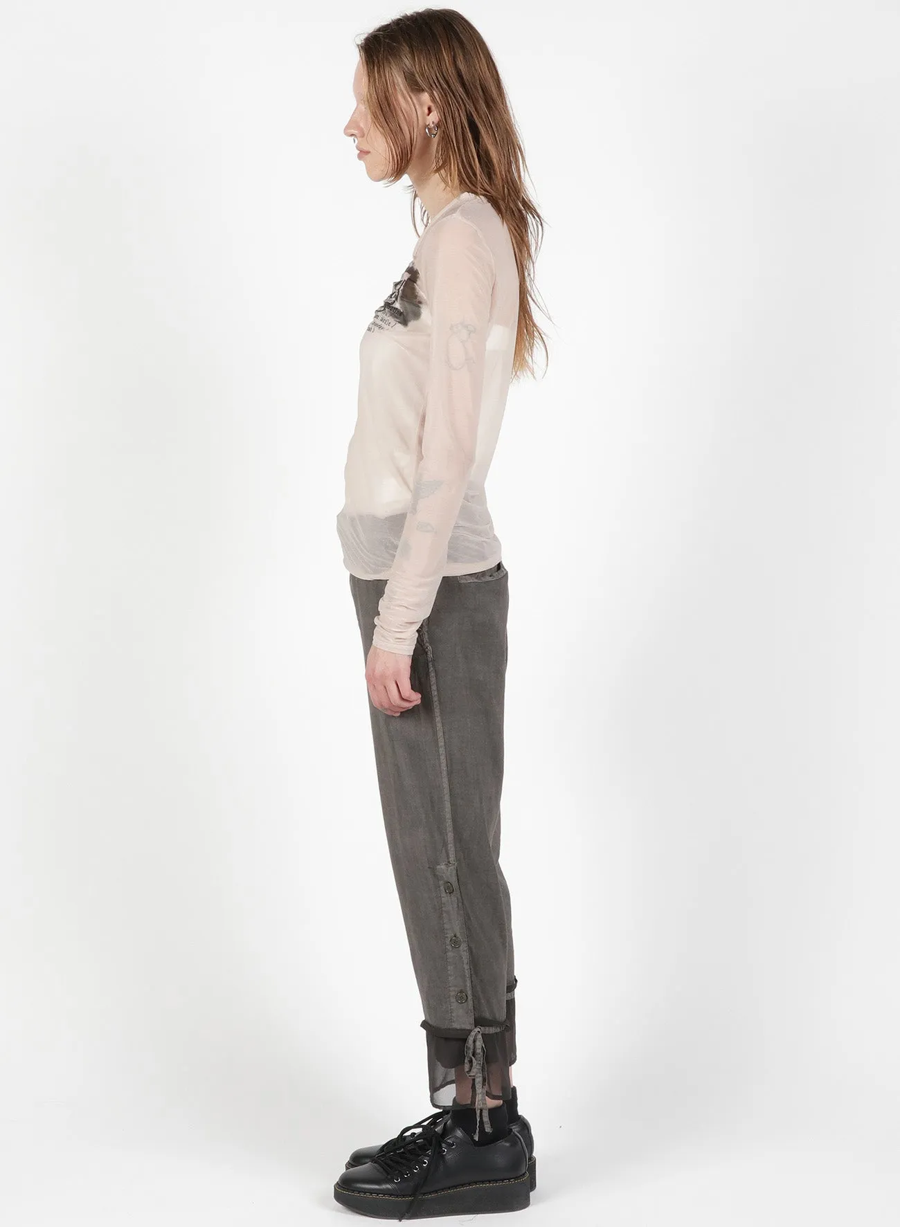 FEU Embroidery & Print Tight Long Sleeve T sold by Yohji Yamamoto product image thumbnail 5