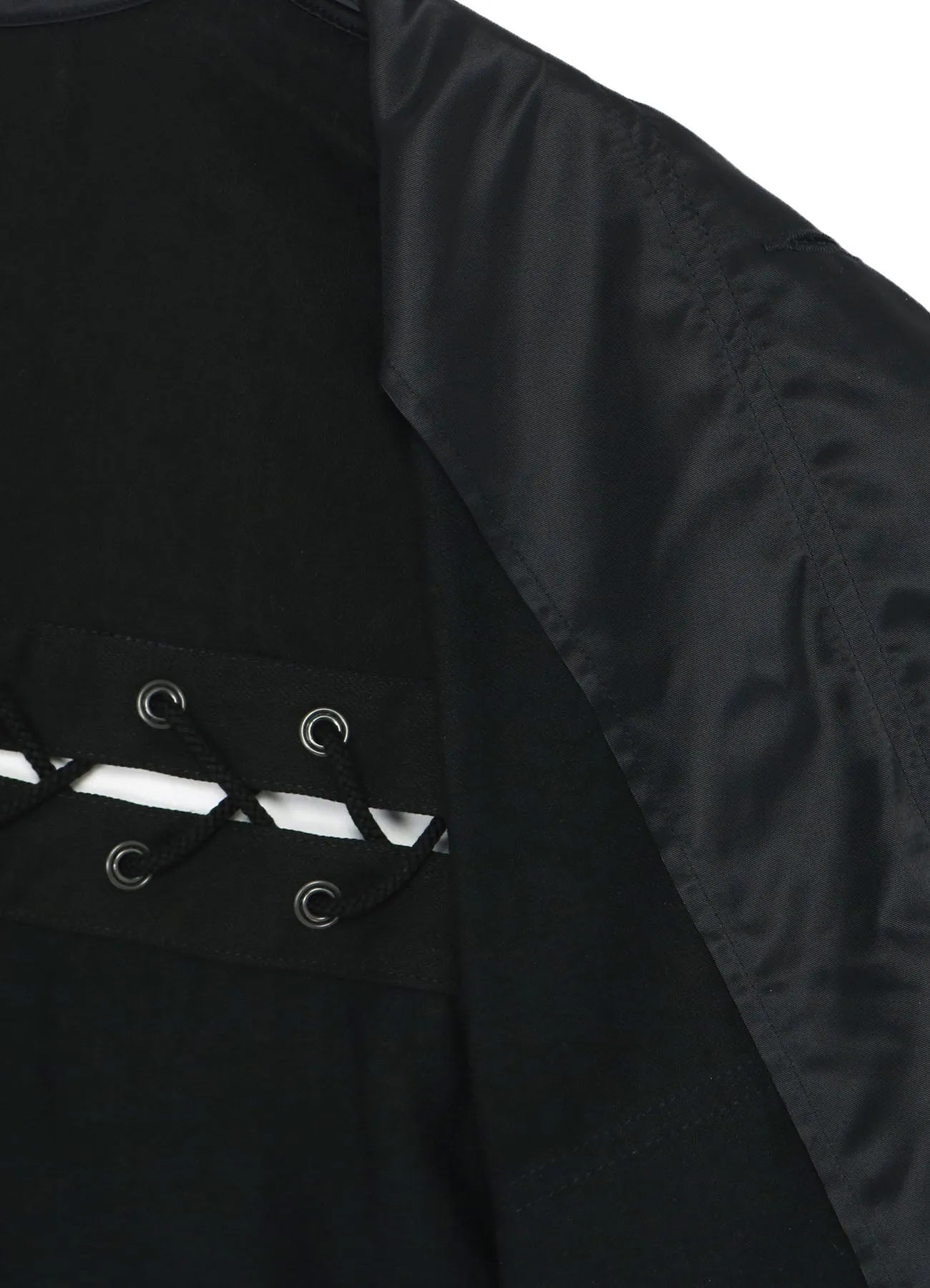 Denim + Ny Twill Combination Back Lace Up Blouson sold by Yohji Yamamoto product image thumbnail 4