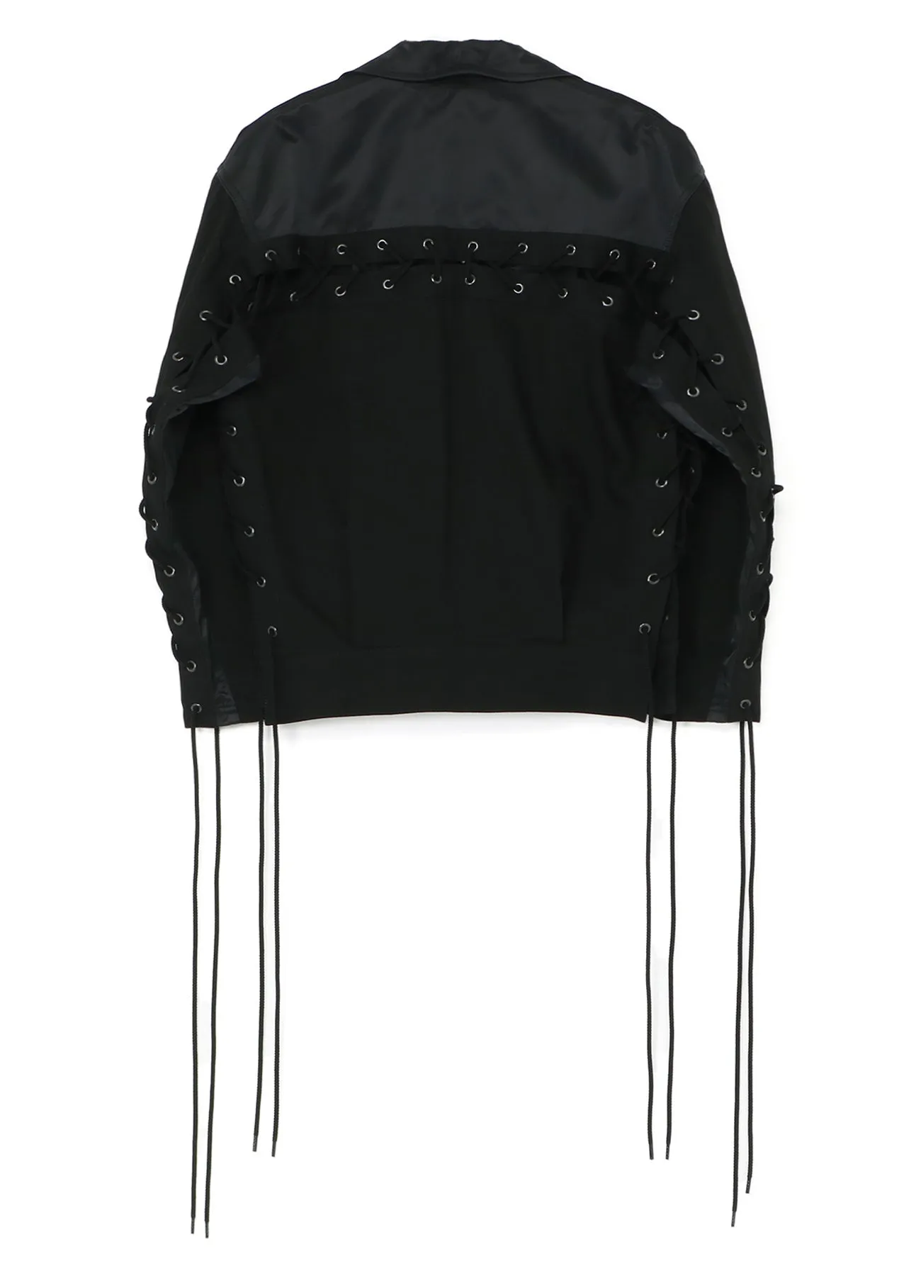 Denim + Ny Twill Combination Back Lace Up Blouson sold by Yohji Yamamoto product image thumbnail 3