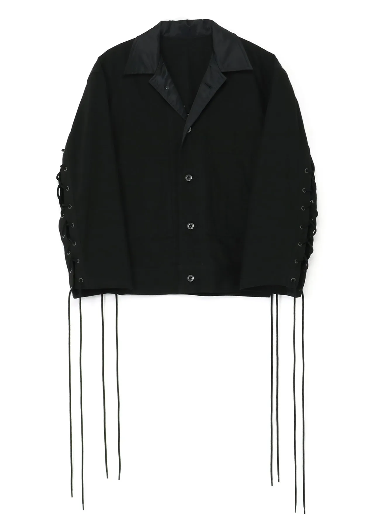 Denim + Ny Twill Combination Back Lace Up Blouson sold by Yohji Yamamoto product image thumbnail 2