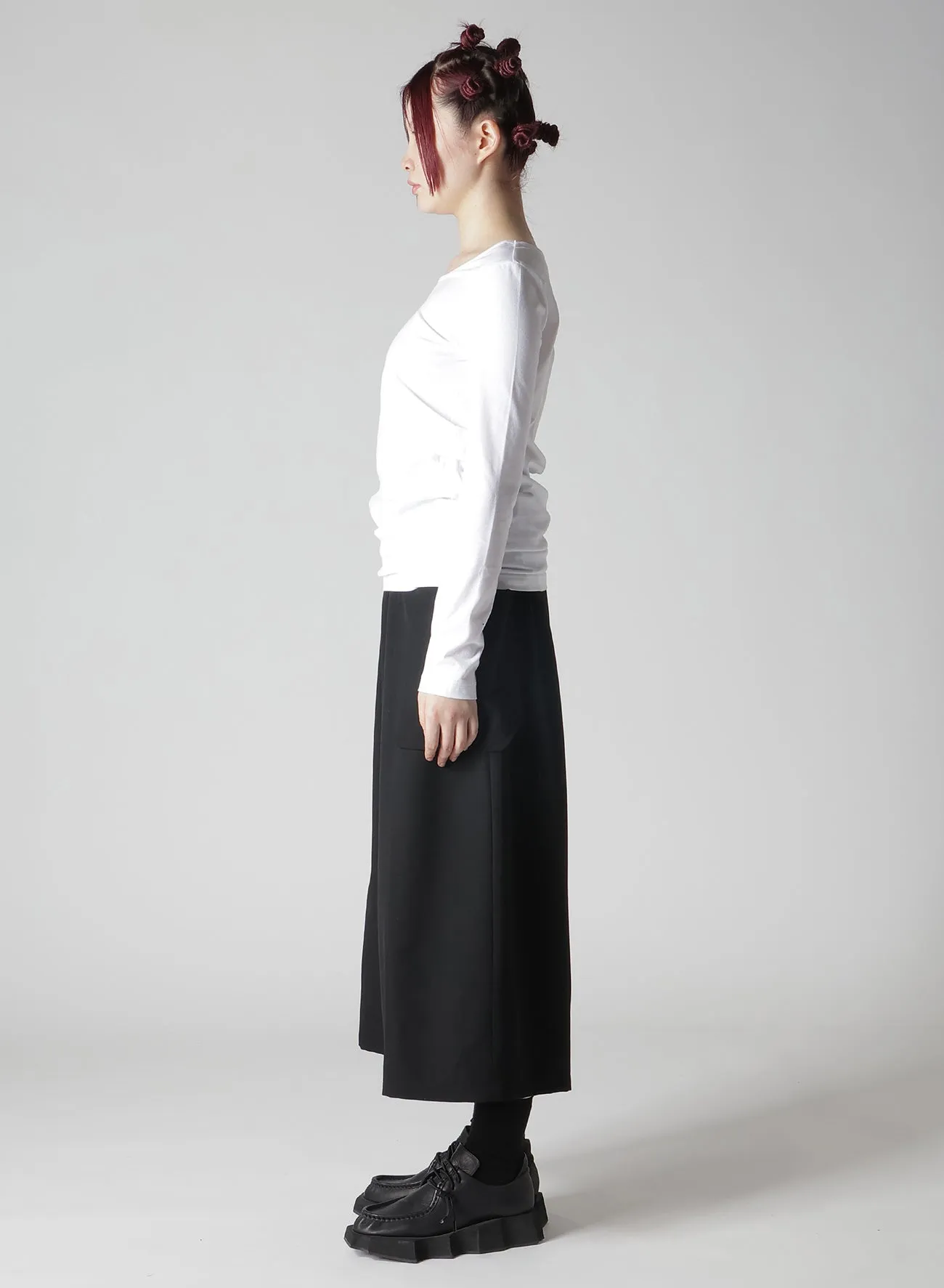 SINGLE JERSEY LONG SLEEVE T-SHIRT sold by Yohji Yamamoto product image thumbnail 5