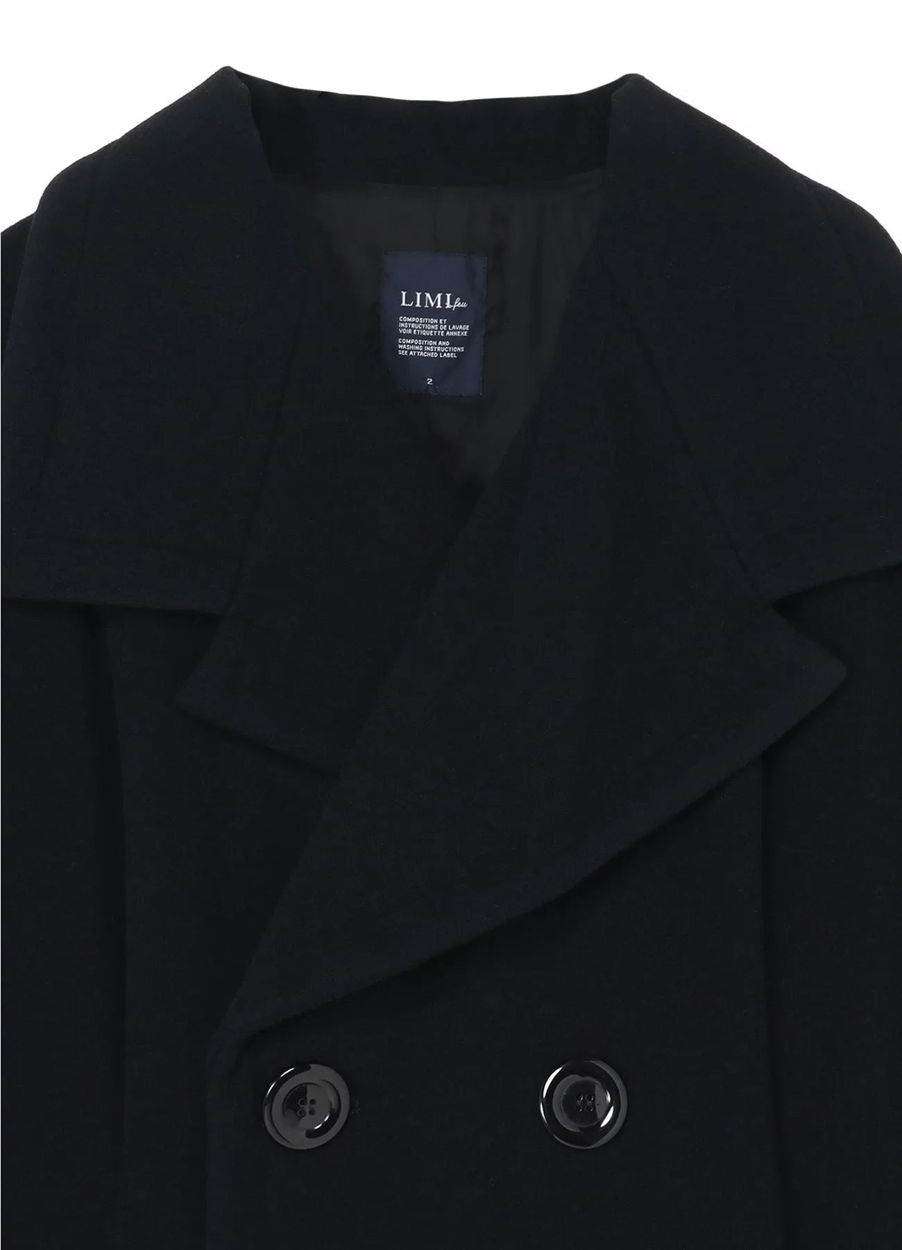 W/Mosser A Big Collar Flared Coat sold by Yohji Yamamoto product image thumbnail 4