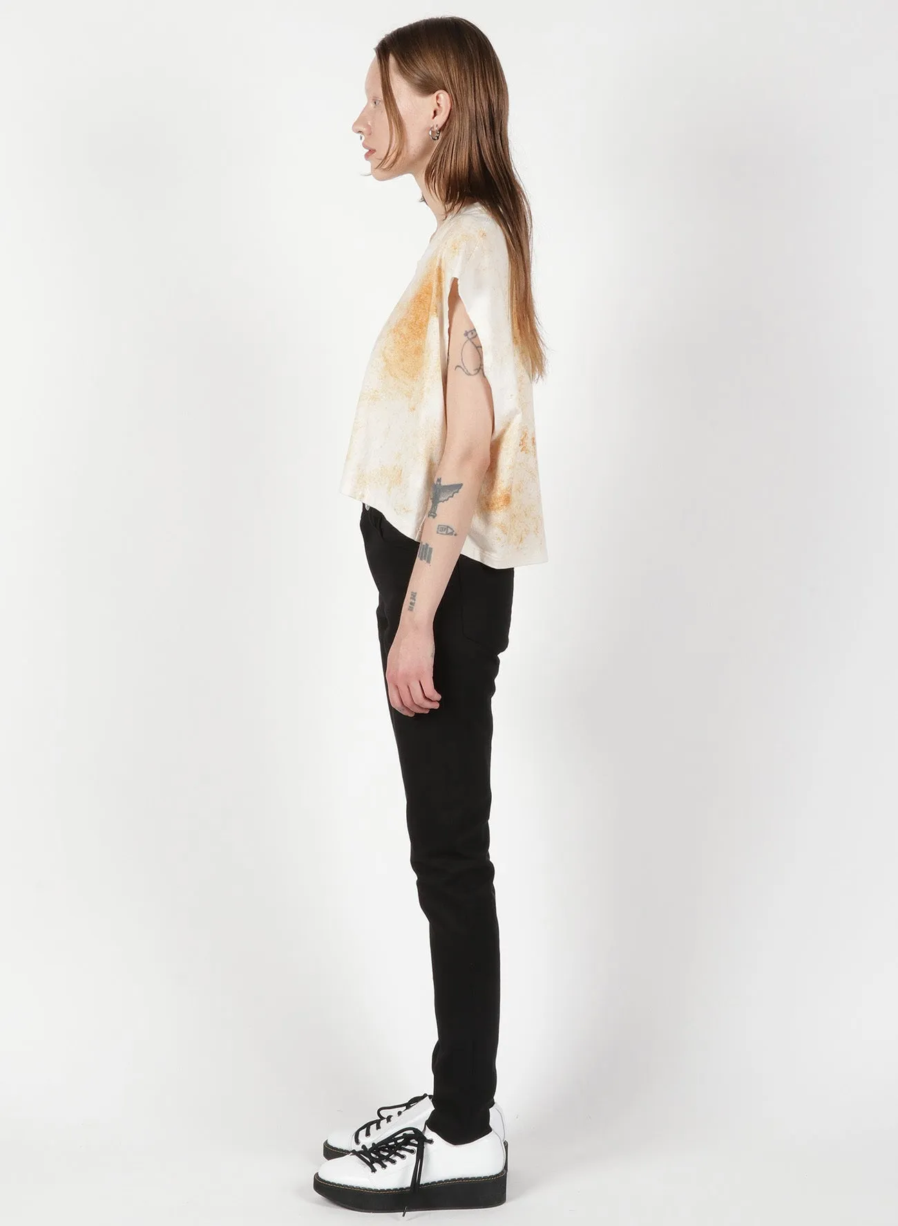 Grange Print French Sleeve Tank B sold by Yohji Yamamoto product image thumbnail 5