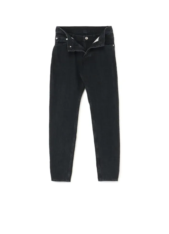 Black Denim Front Open Design Pants sold by Yohji Yamamoto
