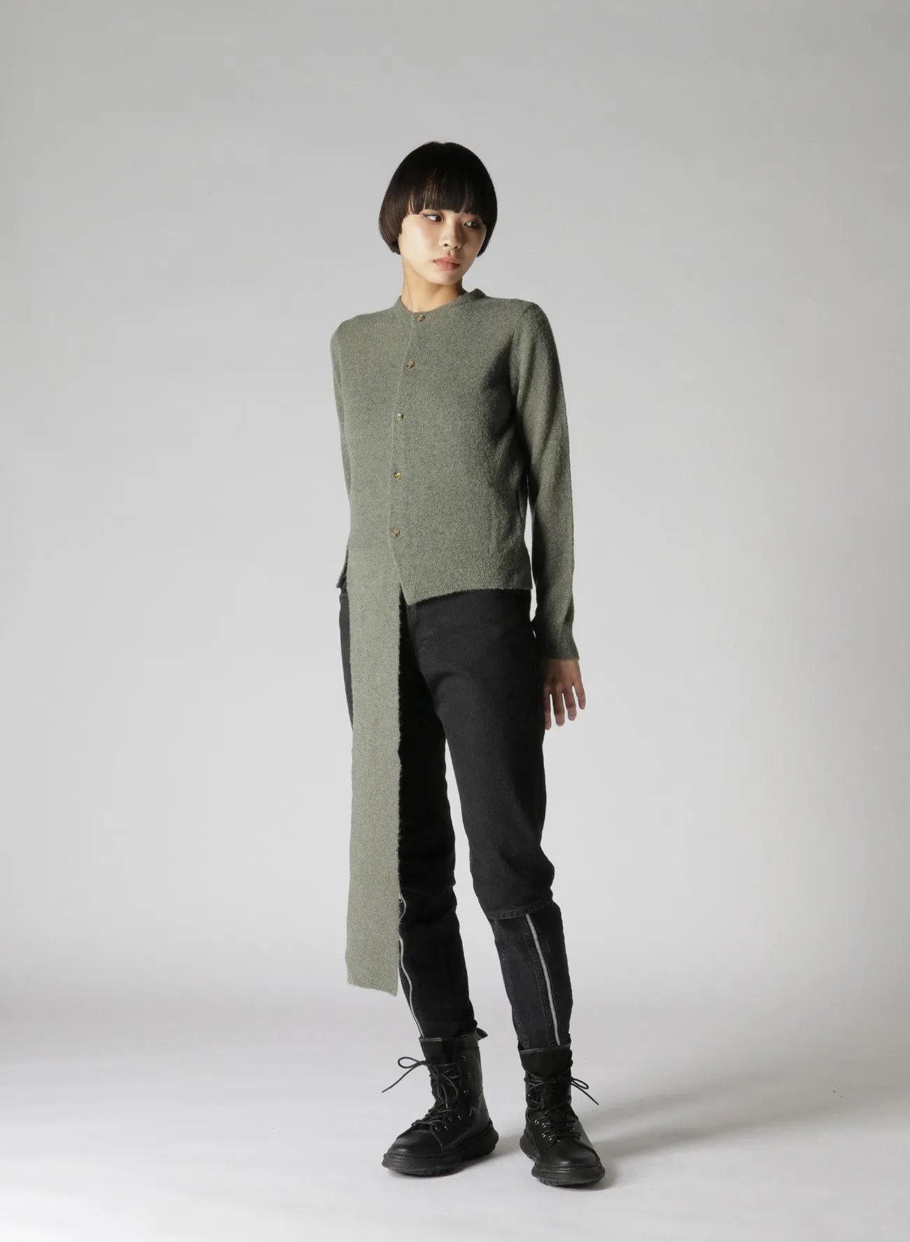 Alp/Ny/W Plain Stitch Design Cardigan sold by Yohji Yamamoto product image thumbnail 5