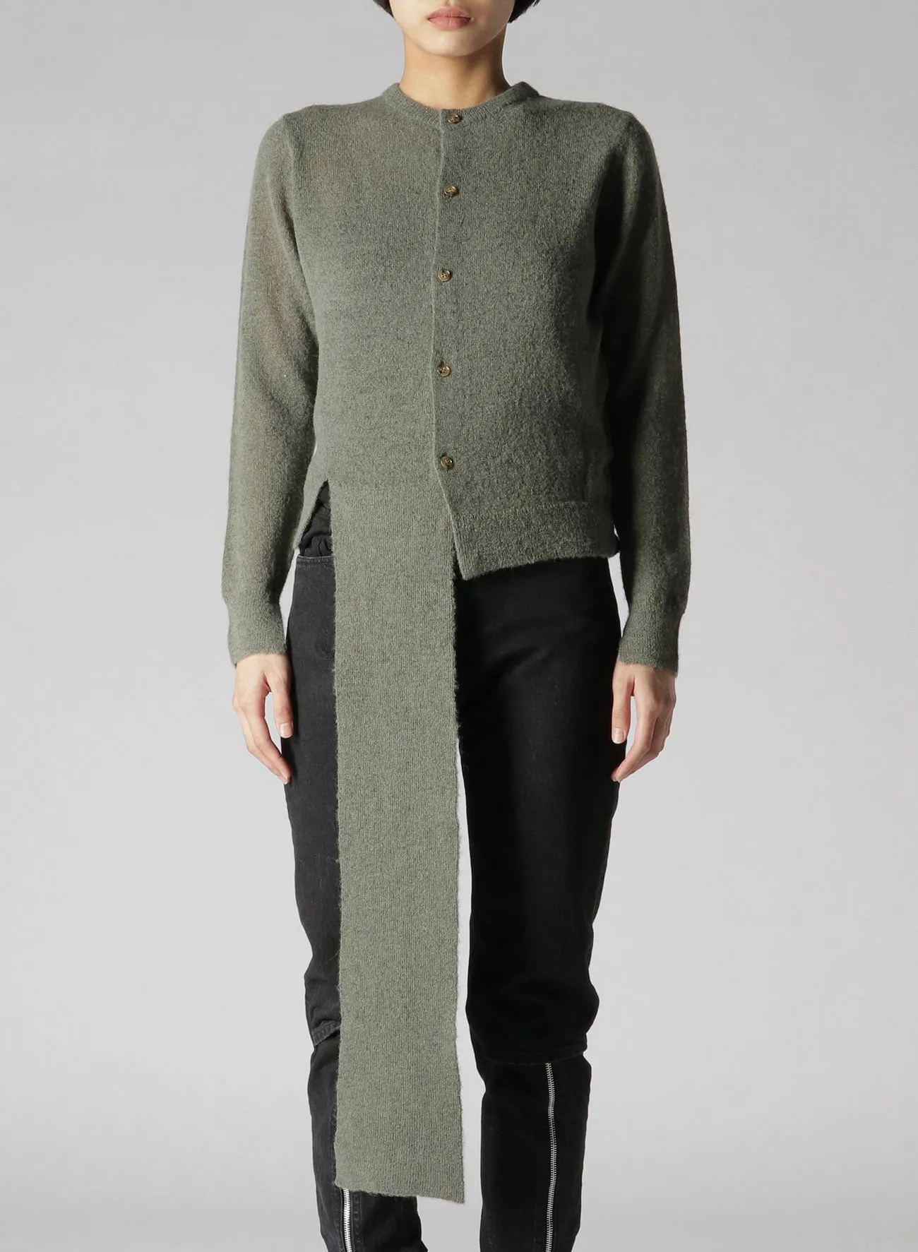 Alp/Ny/W Plain Stitch Design Cardigan sold by Yohji Yamamoto product image thumbnail 4