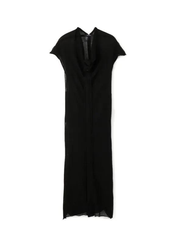 Li/Pe Knitted Plain Stitch High Neck Dress sold by Yohji Yamamoto
