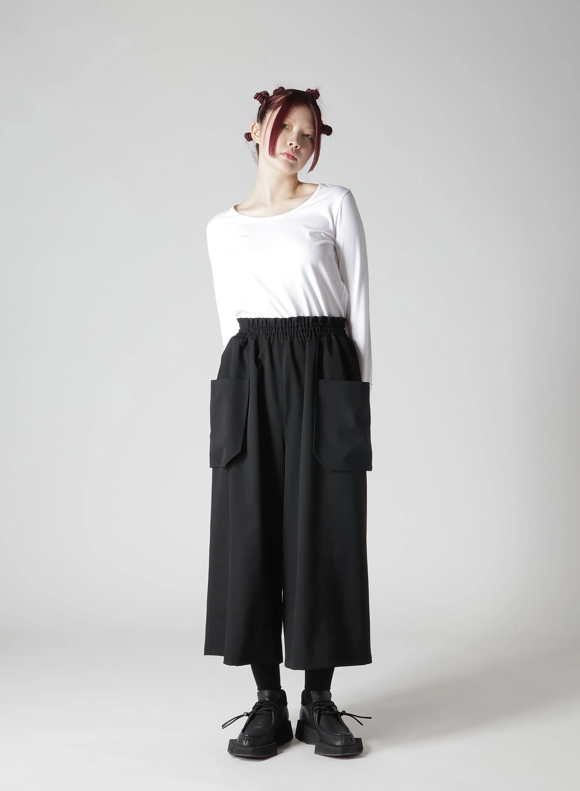WOOL GABARDINE BIG PANTS sold by Yohji Yamamoto product image thumbnail 4