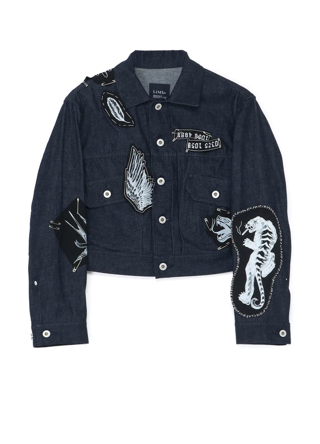 Black Denim Patched Short Blouson B sold by Yohji Yamamoto