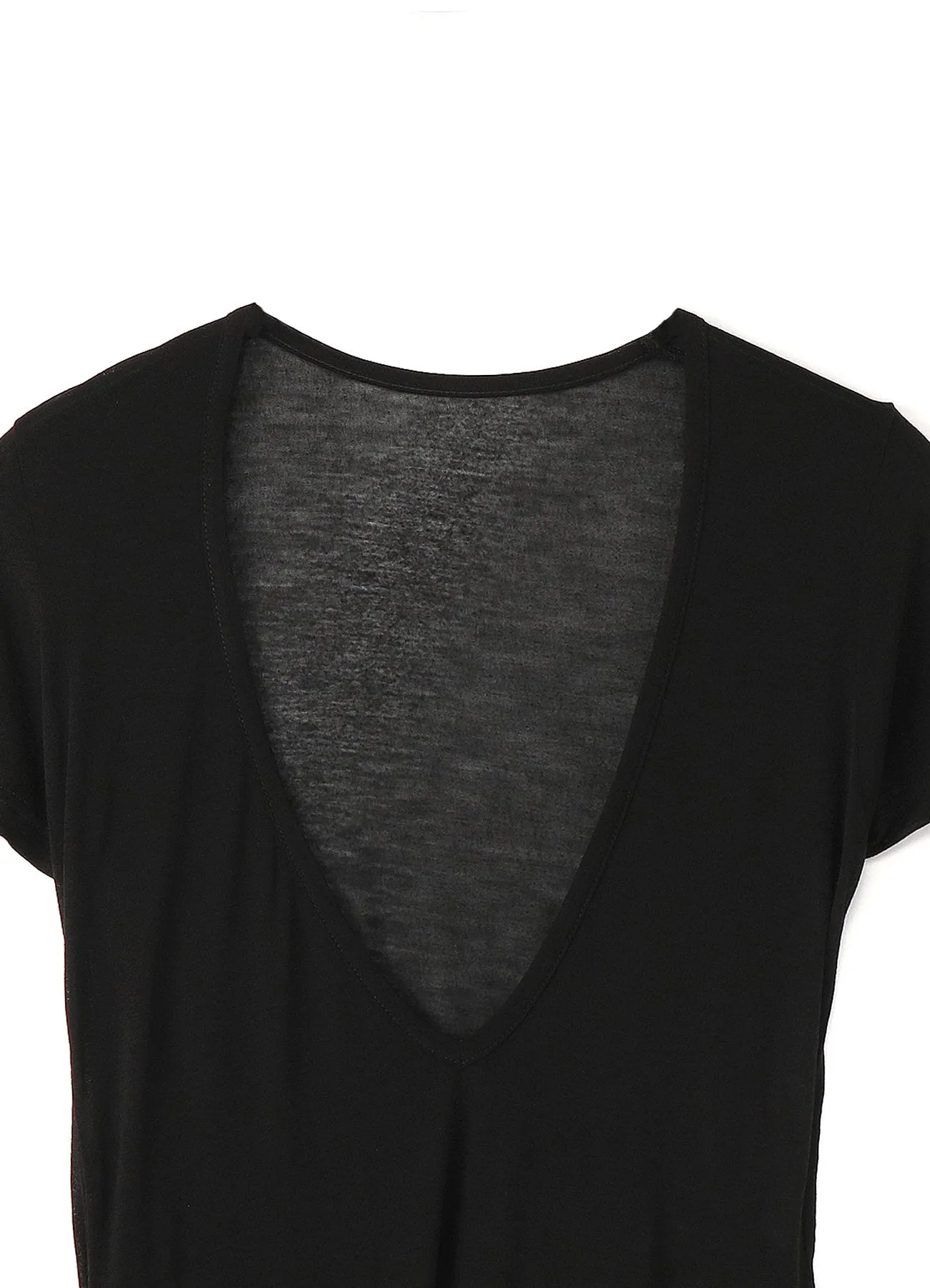 Ry/Si Plain Stitch V-Neck Asymmetry T sold by Yohji Yamamoto product image thumbnail 4