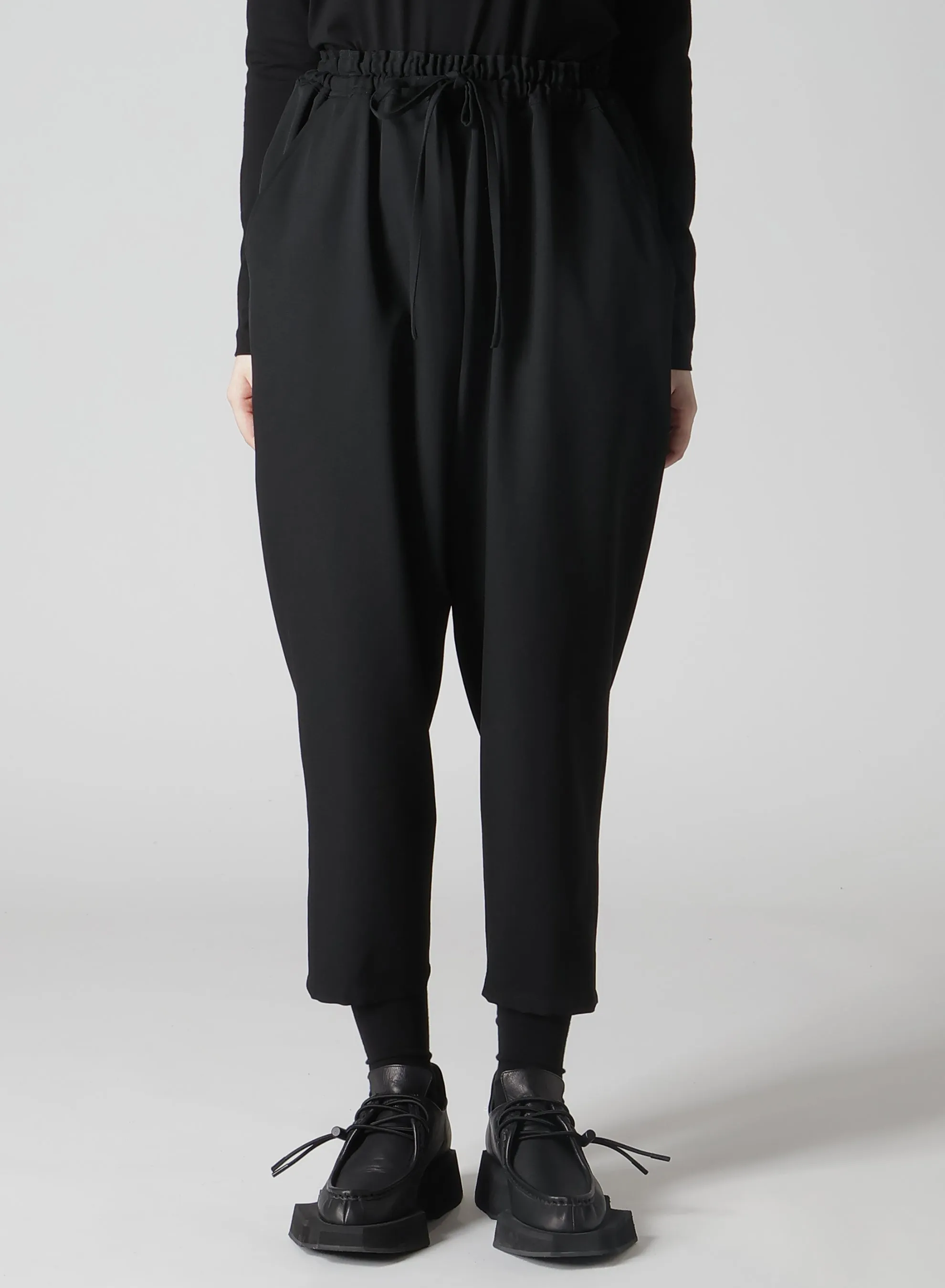 WOOL GABARDINE ELASTIC WAIST PANTS sold by Yohji Yamamoto product image thumbnail 5