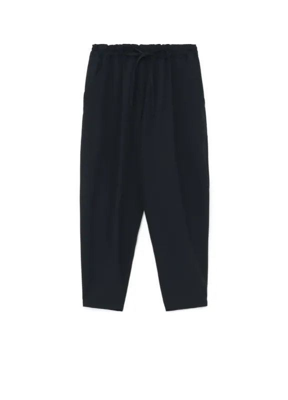 WOOL GABARDINE ELASTIC WAIST PANTS sold by Yohji Yamamoto