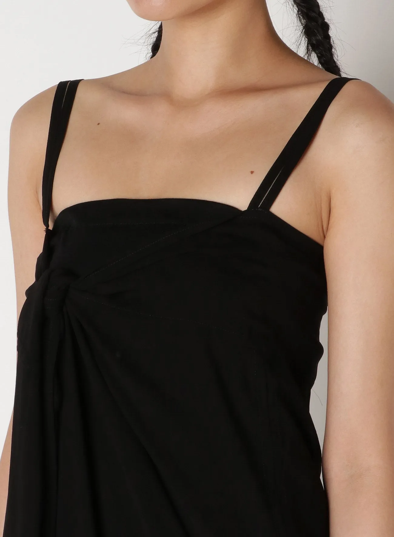 Cu/Chiffon Chest Knot Cami Dress sold by Yohji Yamamoto product image thumbnail 5