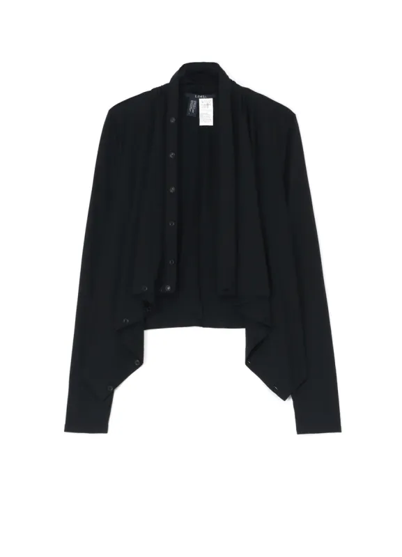 Ly/C Plain Stitch 4way short cardigan sold by Yohji Yamamoto