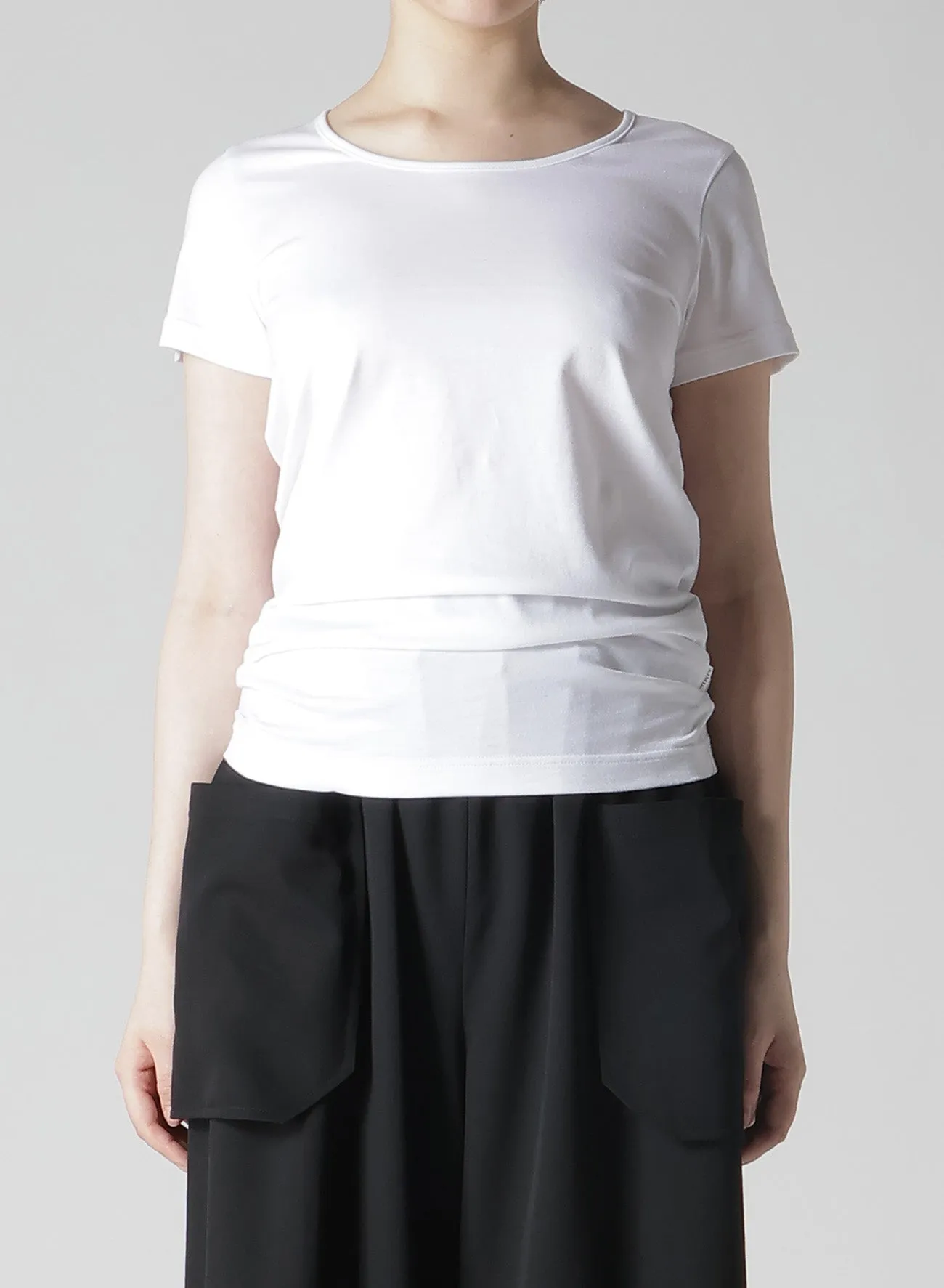 SINGLE JERSEY SHORT SLEEVE T-SHIRT sold by Yohji Yamamoto product image thumbnail 4