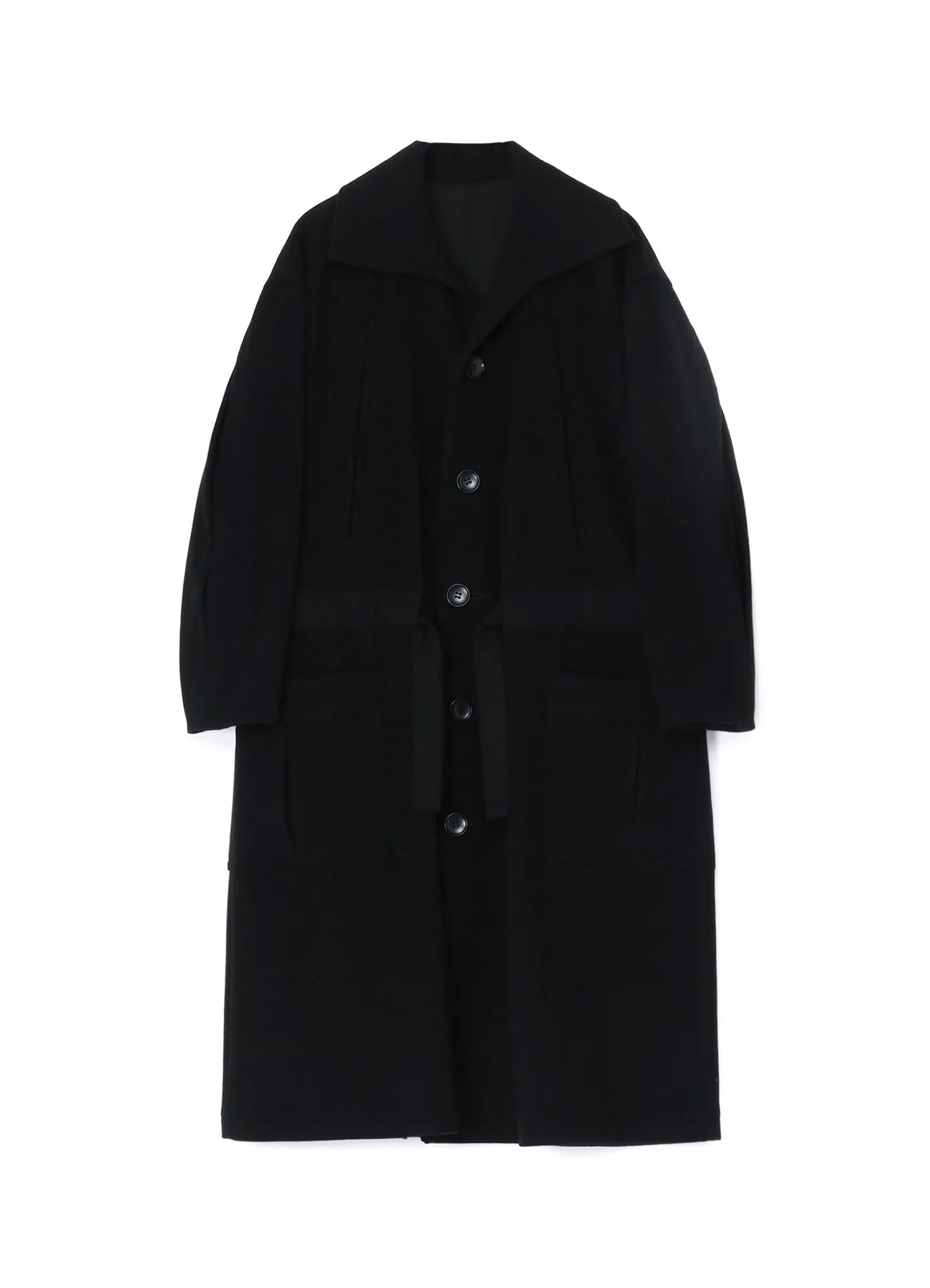 WOOL MOSSER WAIST STRING COAT sold by Yohji Yamamoto