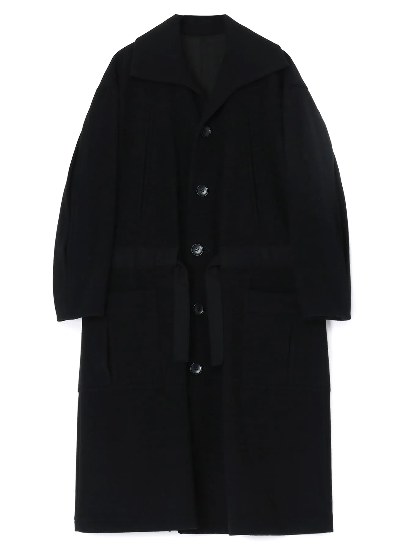 WOOL MOSSER WAIST STRING COAT sold by Yohji Yamamoto product image thumbnail 2