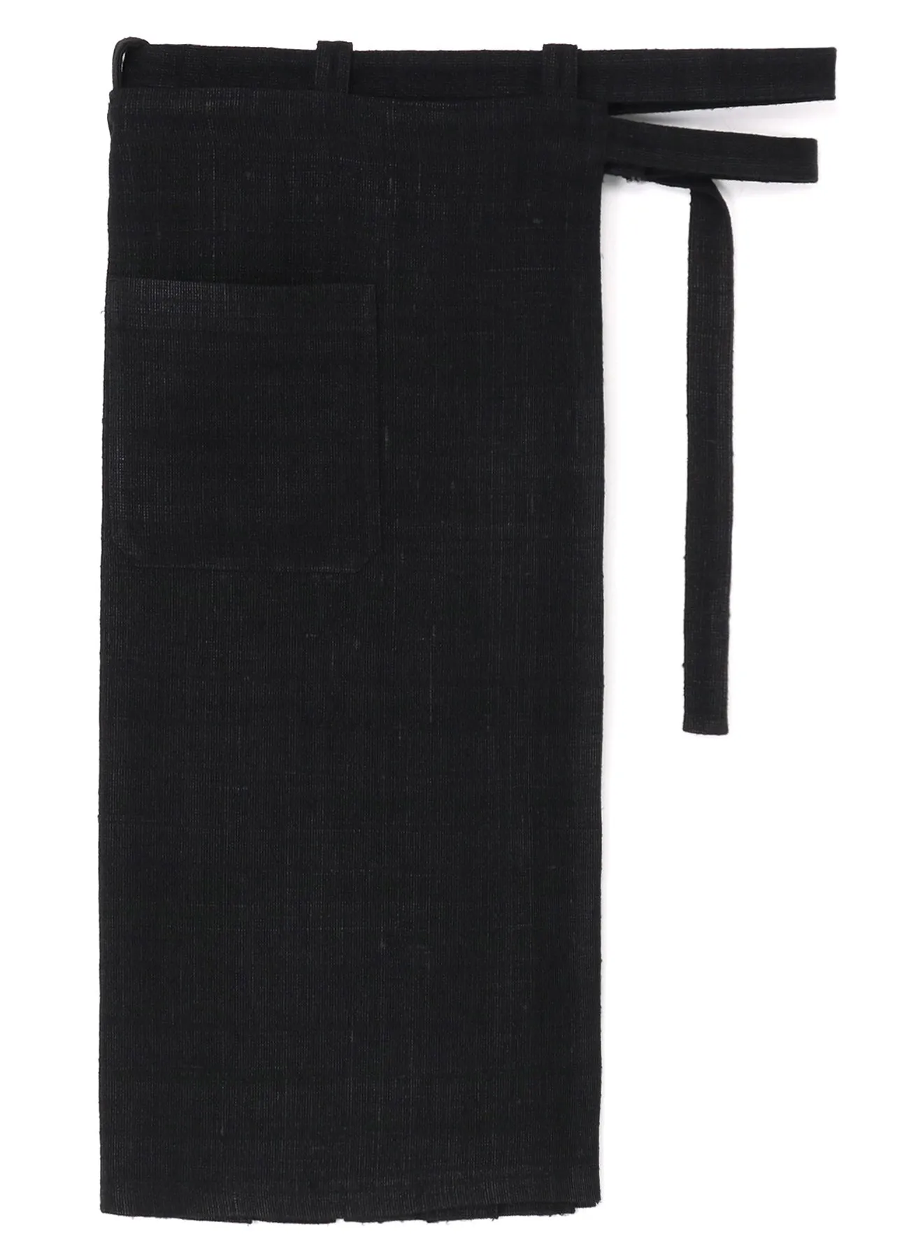 WILD SILK YARN LINEN TWEED O-PLEATED SKIRT A sold by Yohji Yamamoto product image thumbnail 4