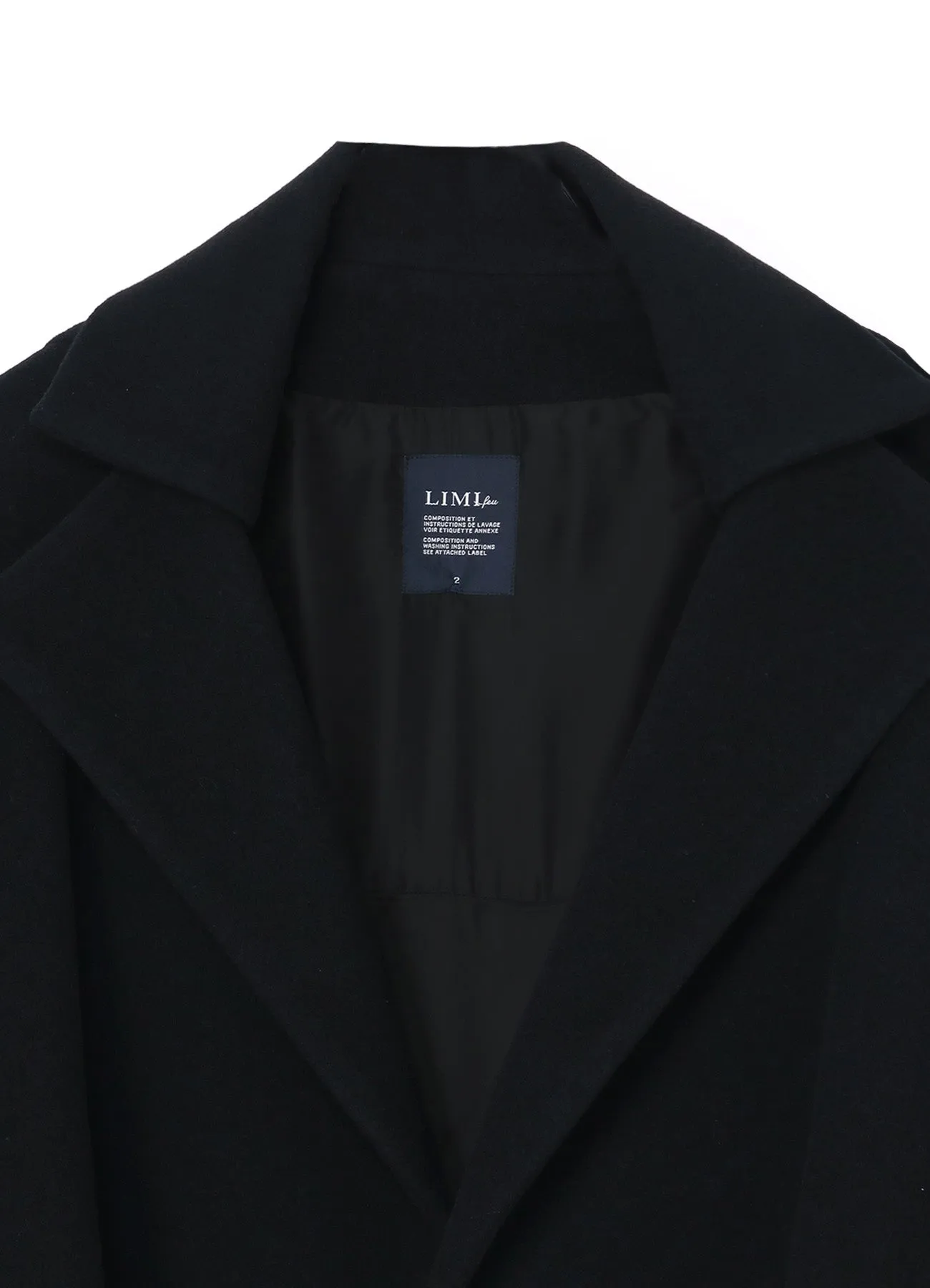 WOOL MOSSER SHOULDER PAD COAT sold by Yohji Yamamoto product image thumbnail 4