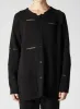 3G JERSEY STITCH DAMAGED DESIGN ROUND NECK LONG CD sold by Yohji Yamamoto