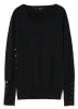 Standard Soft W/Washable Plain Stitch Side Buttoned Sweater sold by Yohji Yamamoto