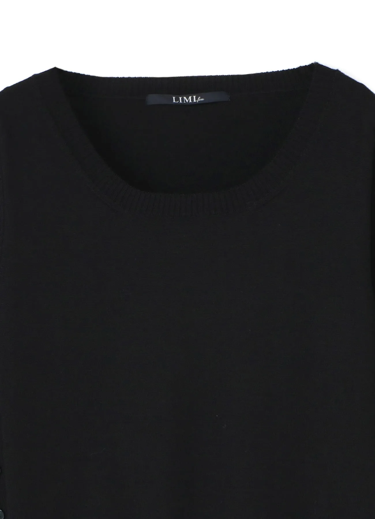 Standard Soft W/Washable Plain Stitch Side Buttoned Sweater sold by Yohji Yamamoto product image thumbnail 4