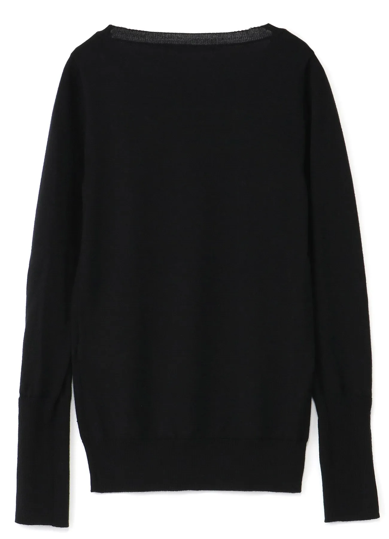 Standard Soft W/Washable Plain Stitch Side Buttoned Sweater sold by Yohji Yamamoto product image thumbnail 3