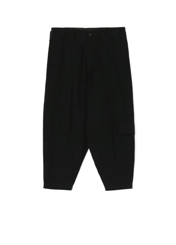 WOOL TUXEDO SIDE FLAP POCKET PANTS sold by Yohji Yamamoto