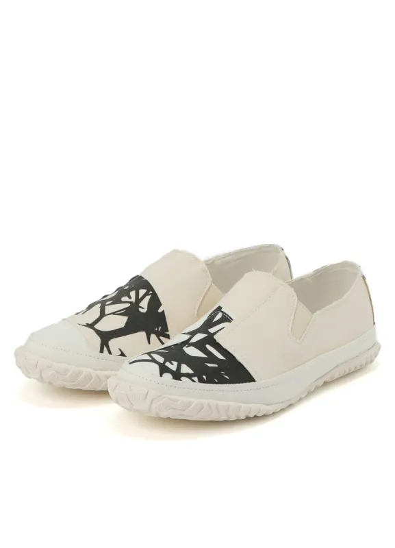 COTTON Y PRINT SNEAKERS sold by Yohji Yamamoto
